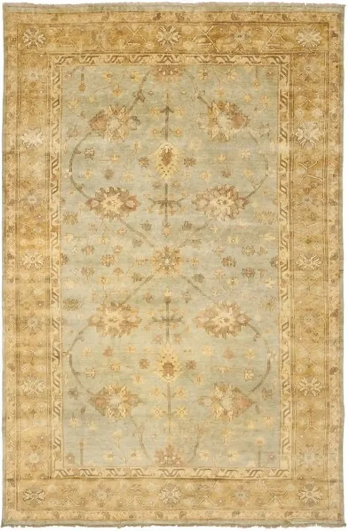 OSH151 Blue  6' X 9' Medium Rectangle Rug