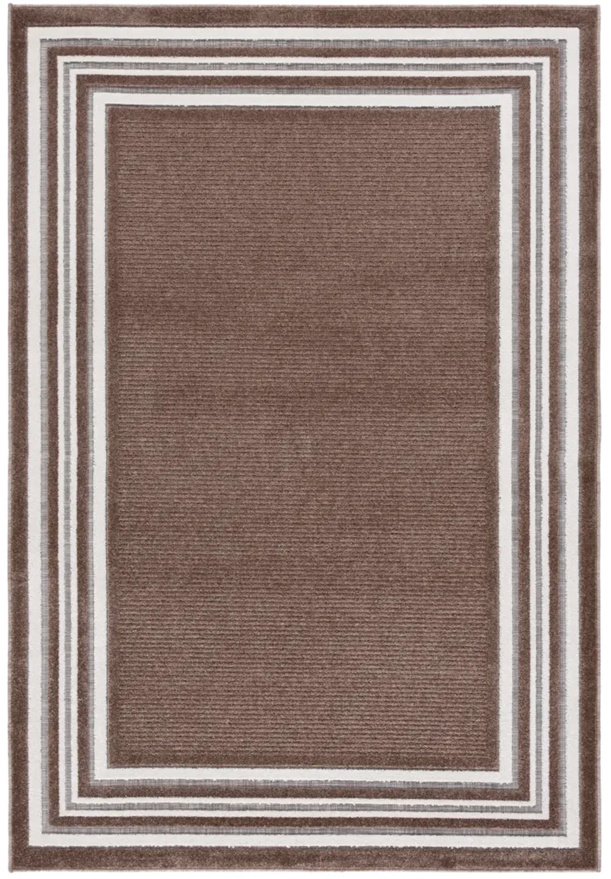 CABANA 634 BROWN  9' x 12' Large Rectangle Rug