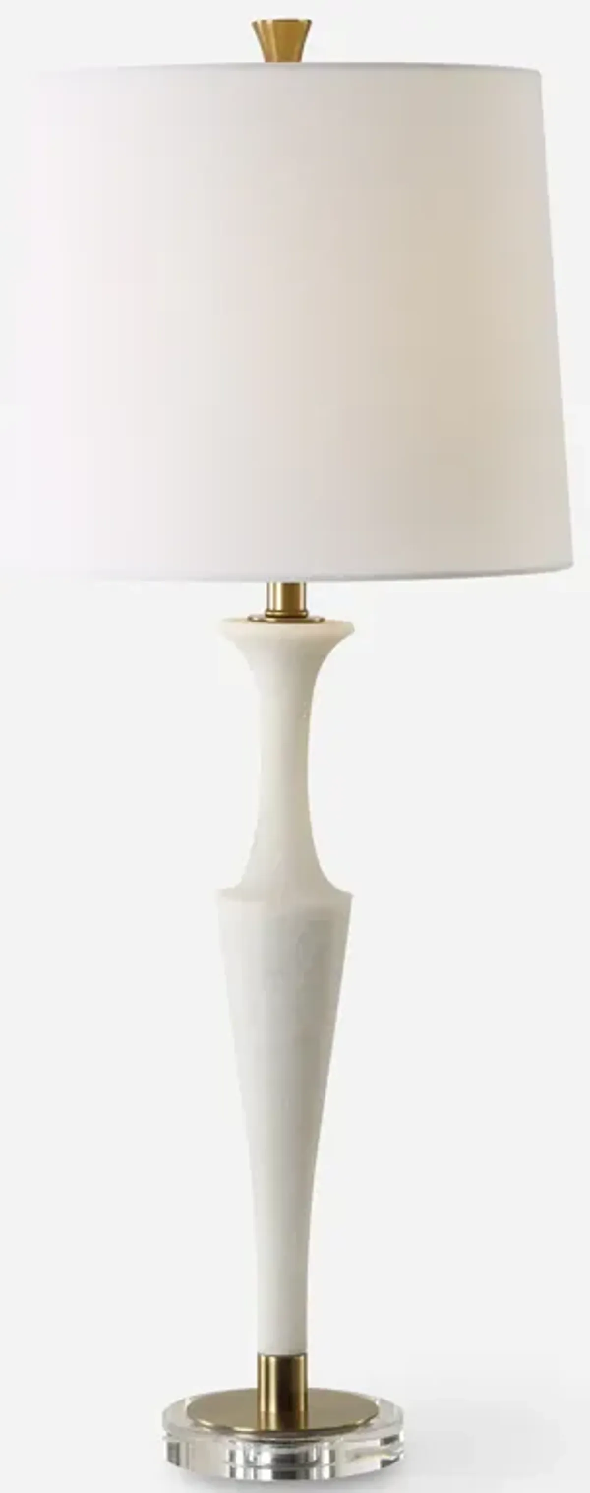 Colette White Stone Table Lamp