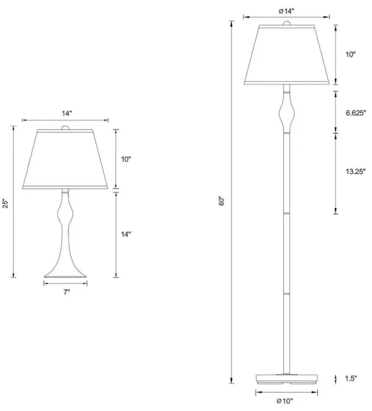 Griffin 3-piece Slender Lamp Set Brushed Nickel