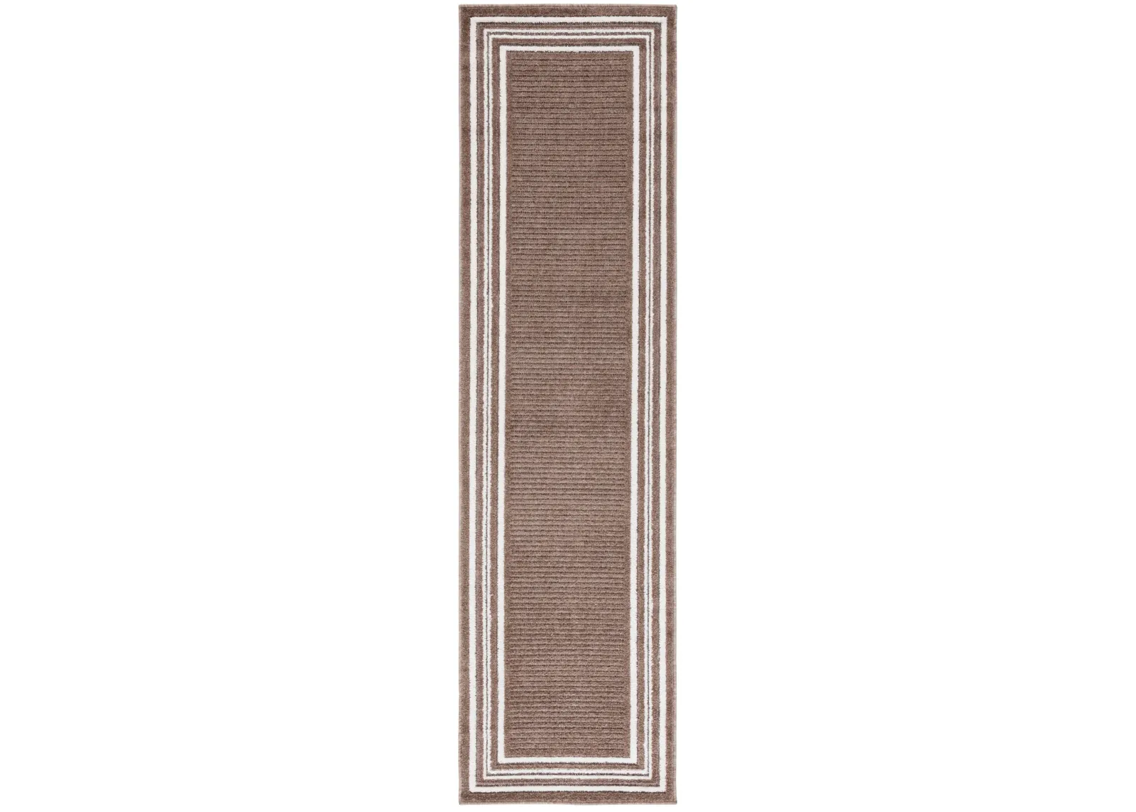 CABANA 634 BROWN  2'-2' x 8' Runner Rug