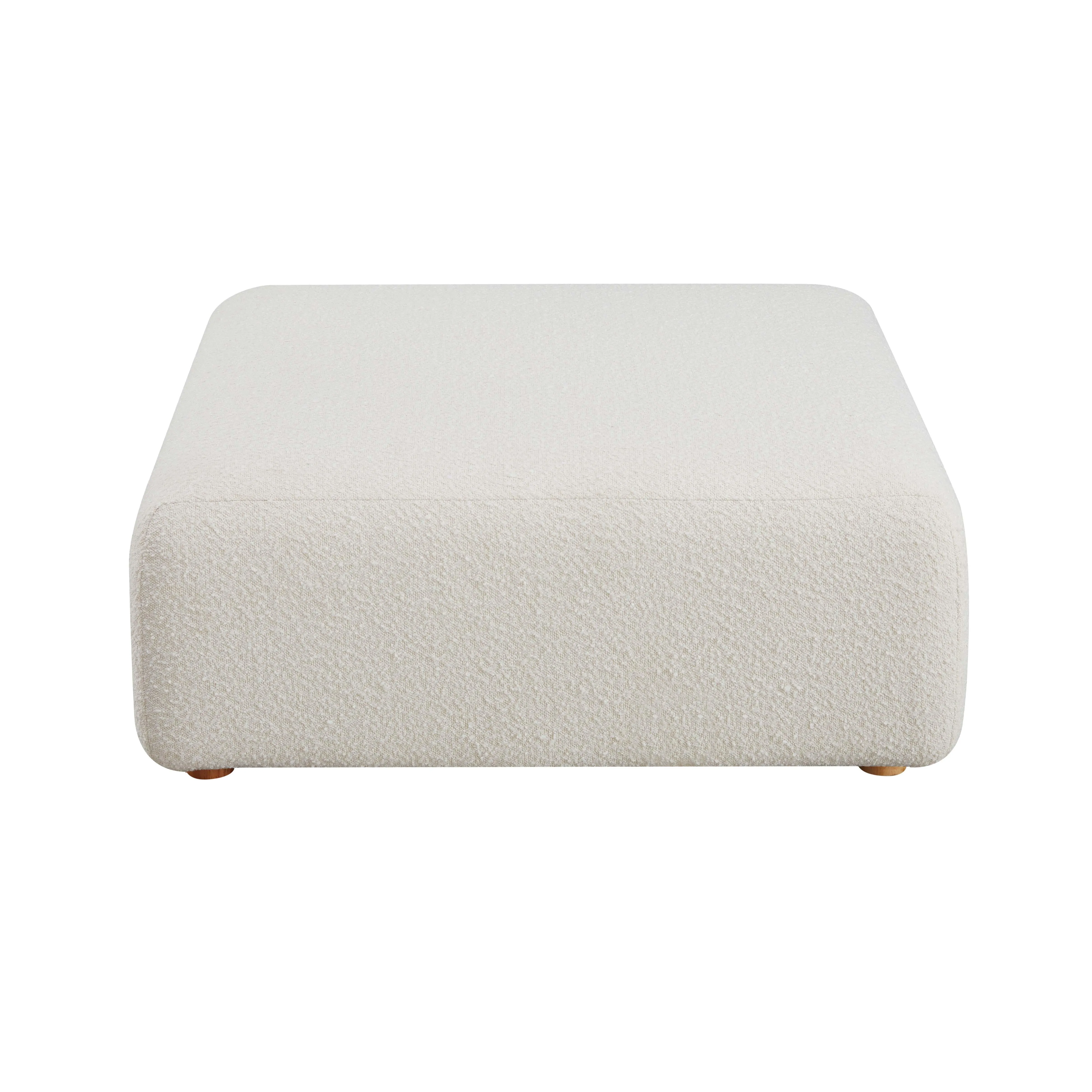 Hangover Cream Boucle Ottoman