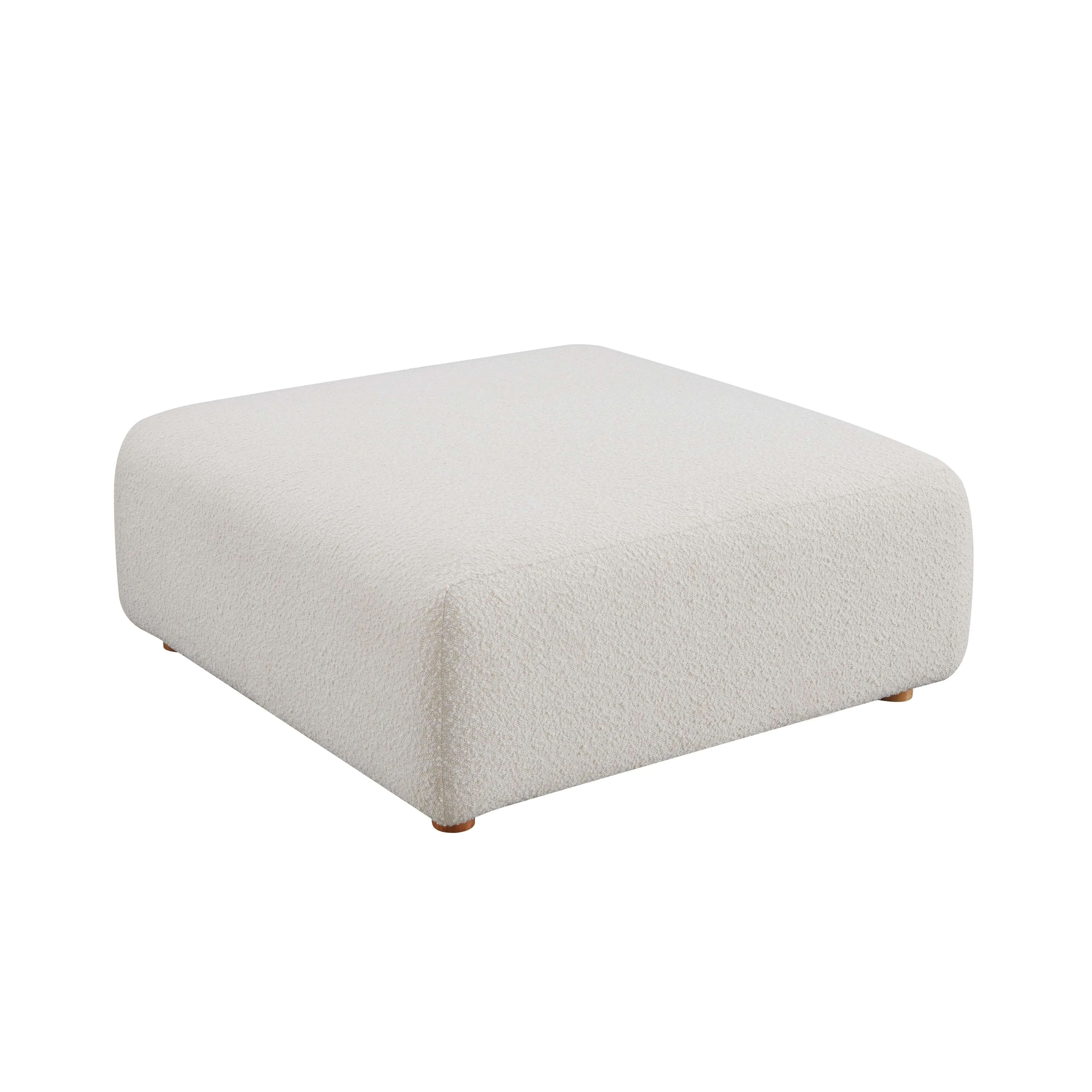 Hangover Cream Boucle Ottoman