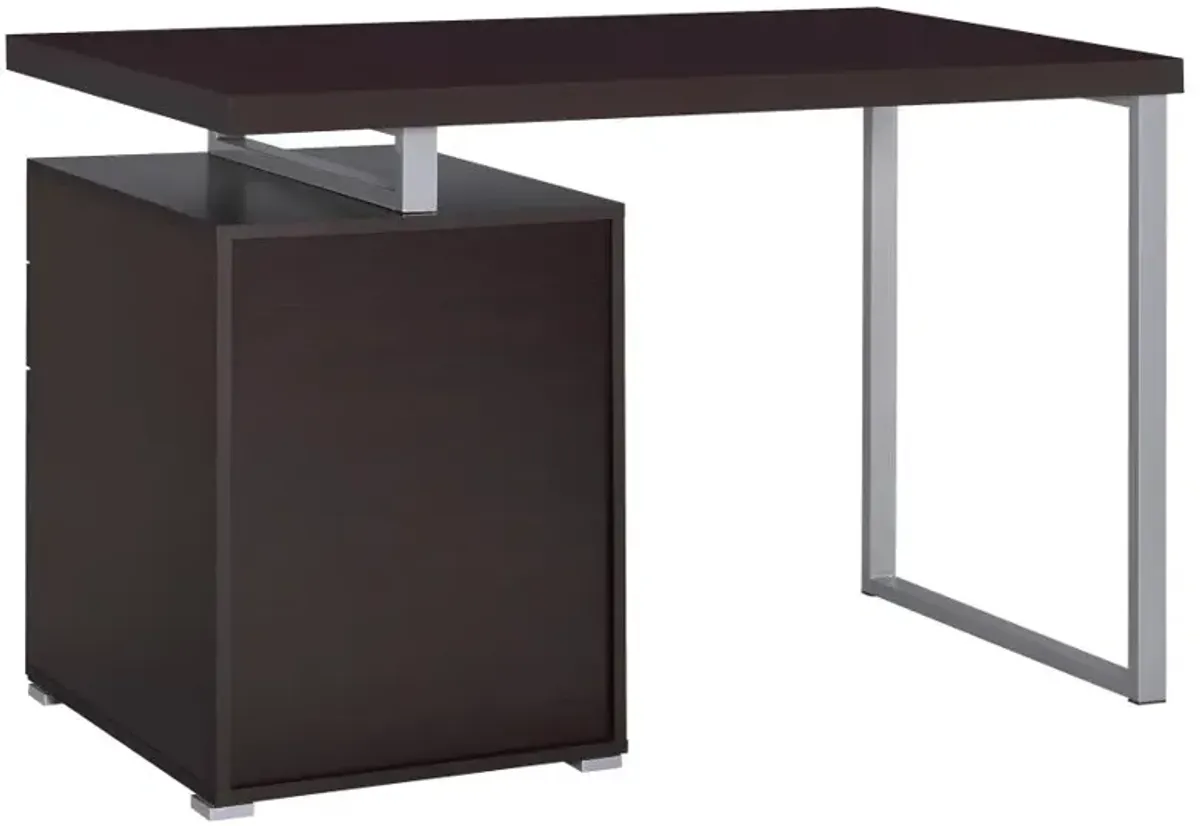 Brennan 3-drawer Office Desk Cappuccino