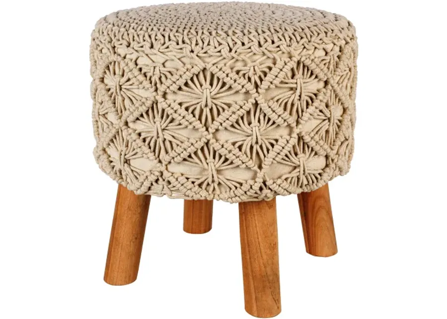 Mandala MDL-004 16"H x 16"W x 16"D Stool