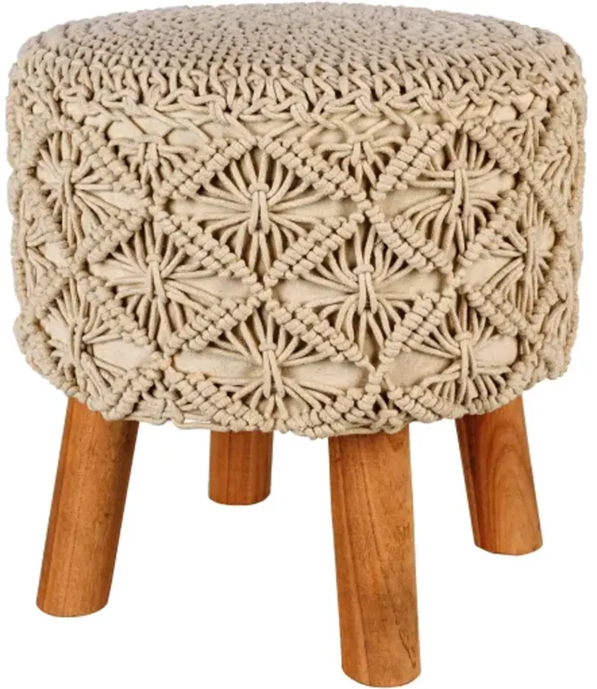 Mandala MDL-004 16"H x 16"W x 16"D Stool