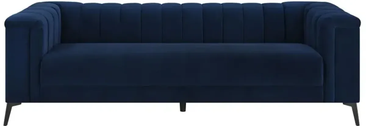 Chalet 2-piece Tuxedo Arm Living Room Set Blue