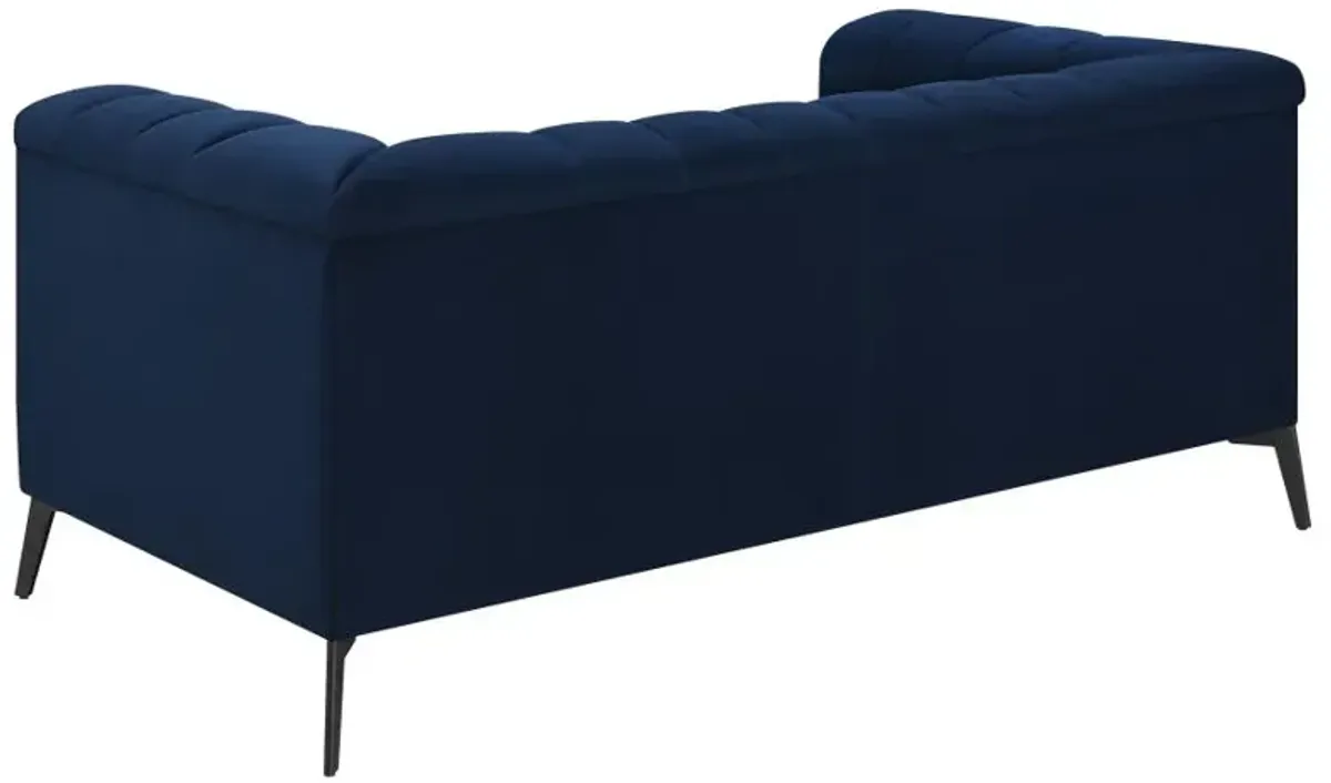 Chalet 2-piece Tuxedo Arm Living Room Set Blue