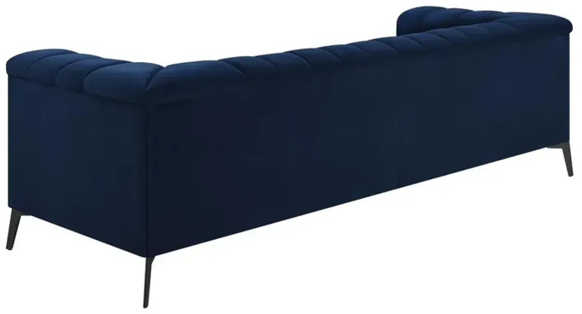 Chalet 2-piece Tuxedo Arm Living Room Set Blue