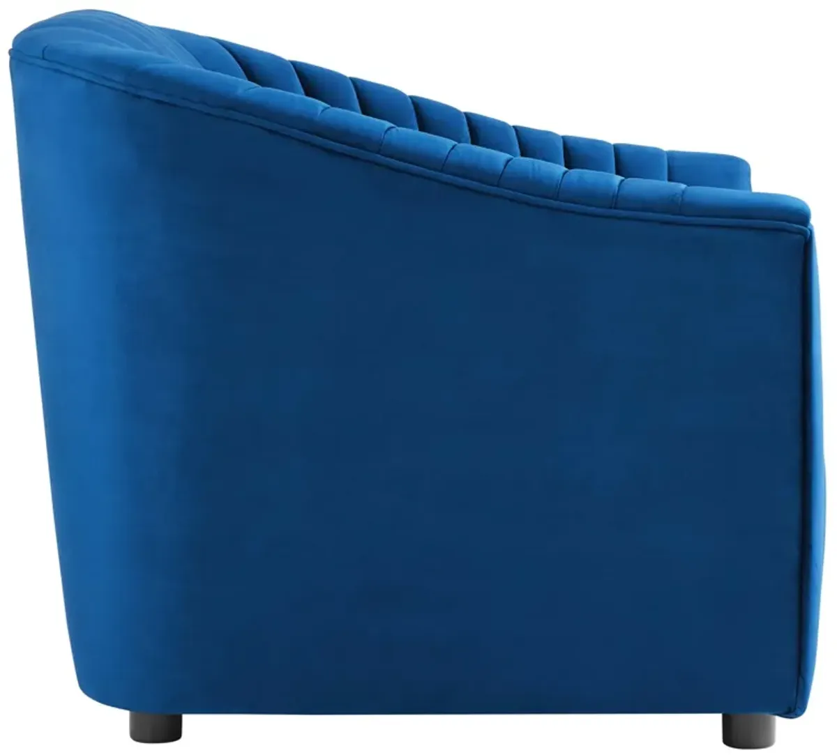 Announce Performance Velvet Channel Tufted Armchair