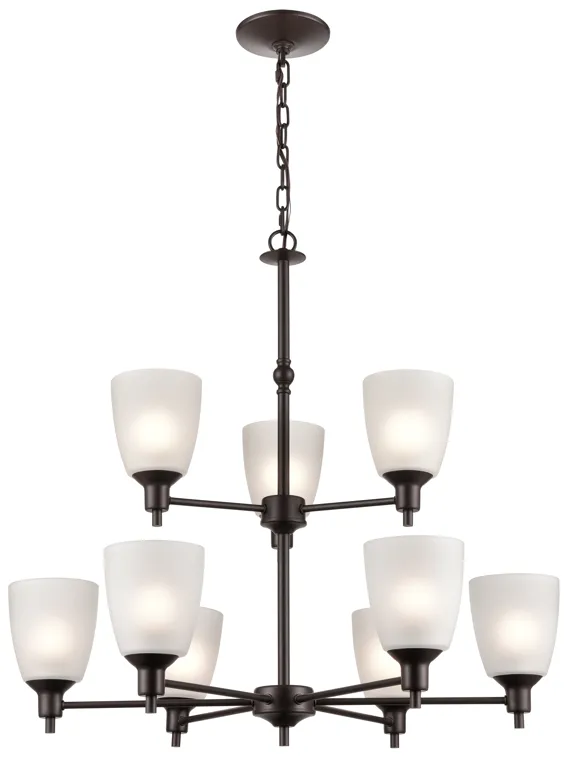 Jackson 29" Wide 9-Light Chandelier - Oil Rubbed Bronze