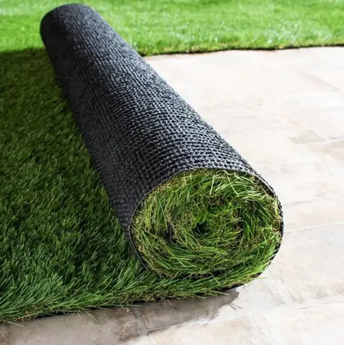 TURF LANDSCAPE AREA RUG Green 4' X 6' Small Rectangle Rug