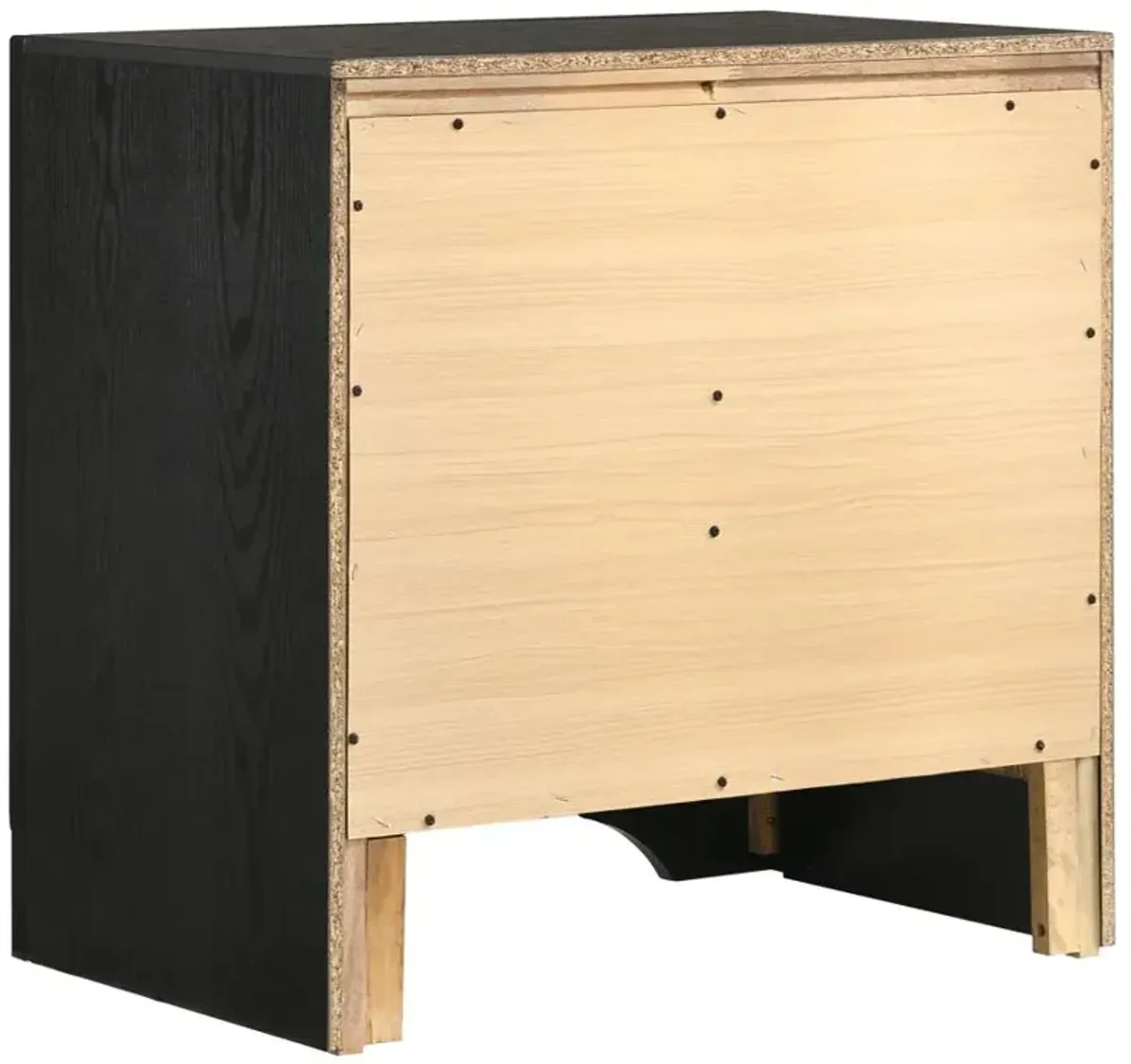 Miranda 2-drawer Nightstand Tray Black