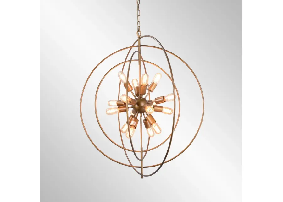 Cosmos Iron Chandelier Large