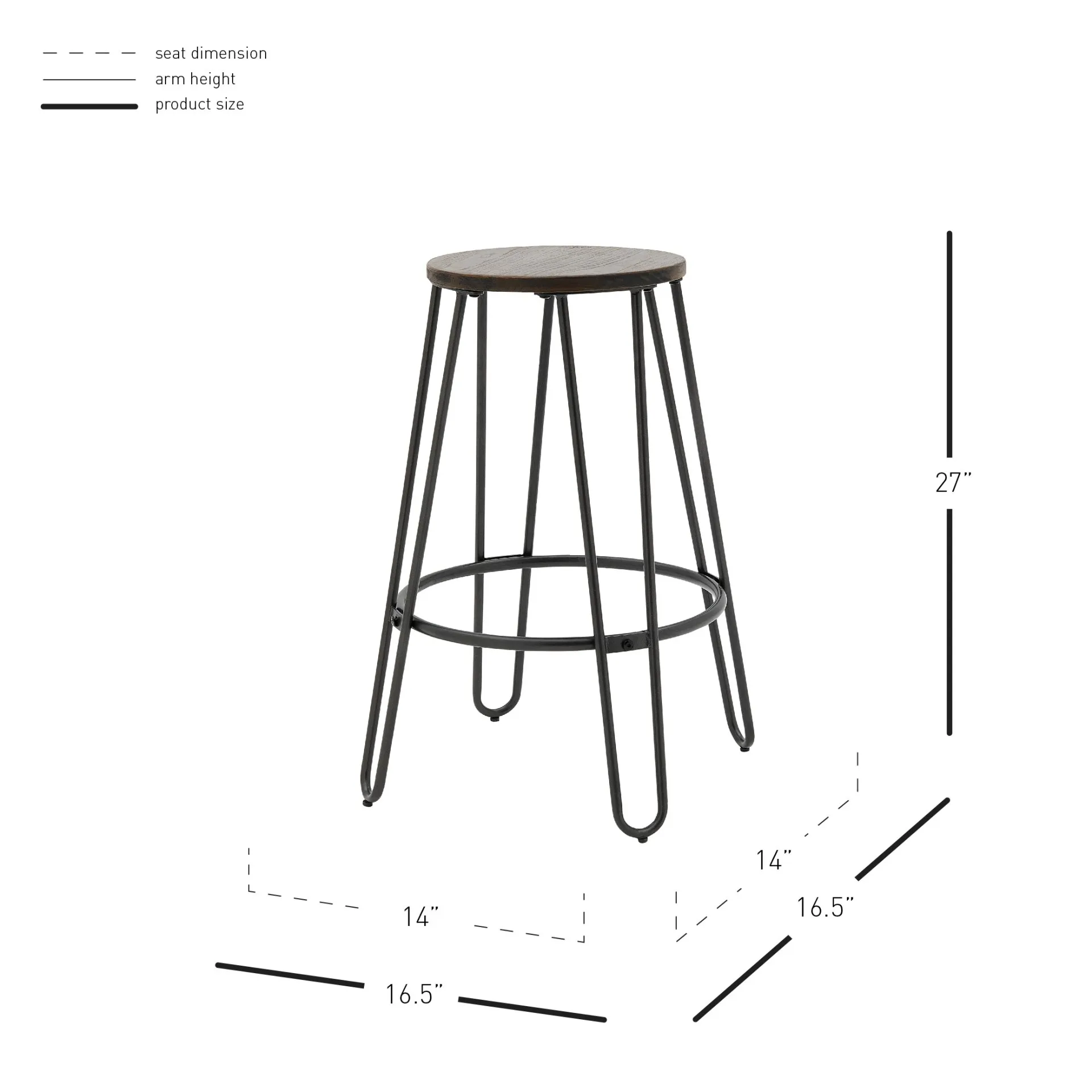 Joe  Backless Stool