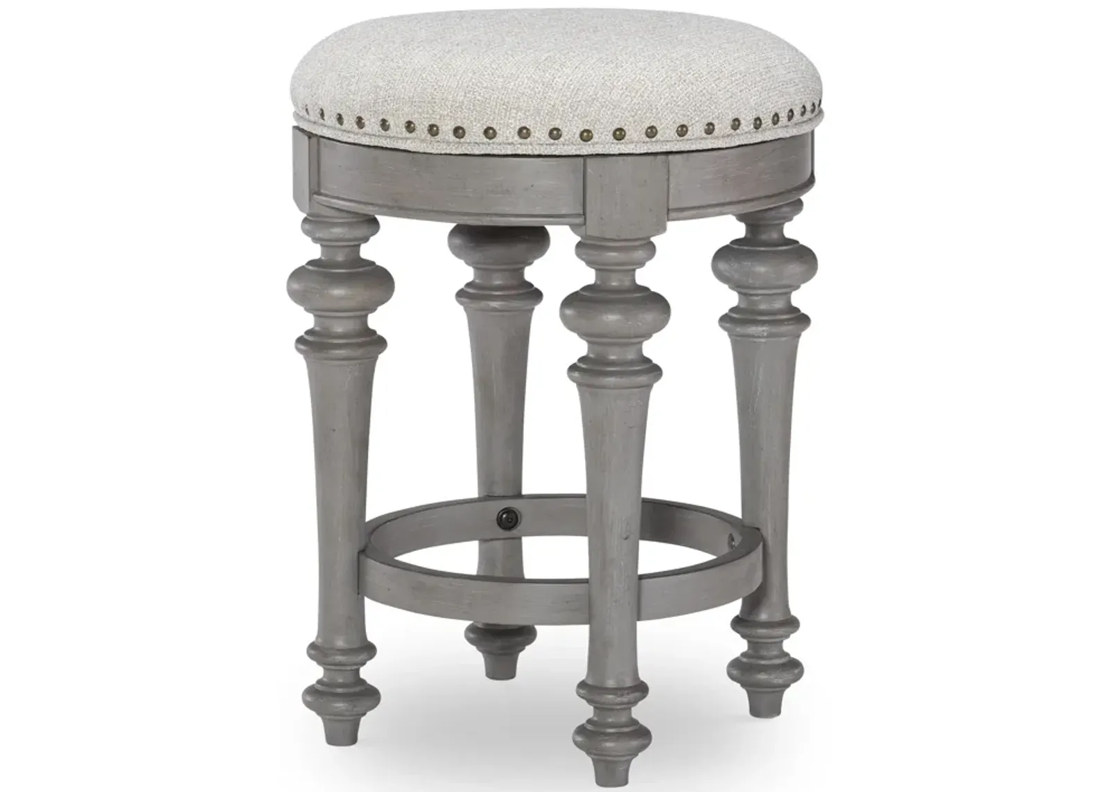 Kingston (Sandalwood Brown + Tweed Gray) Stool