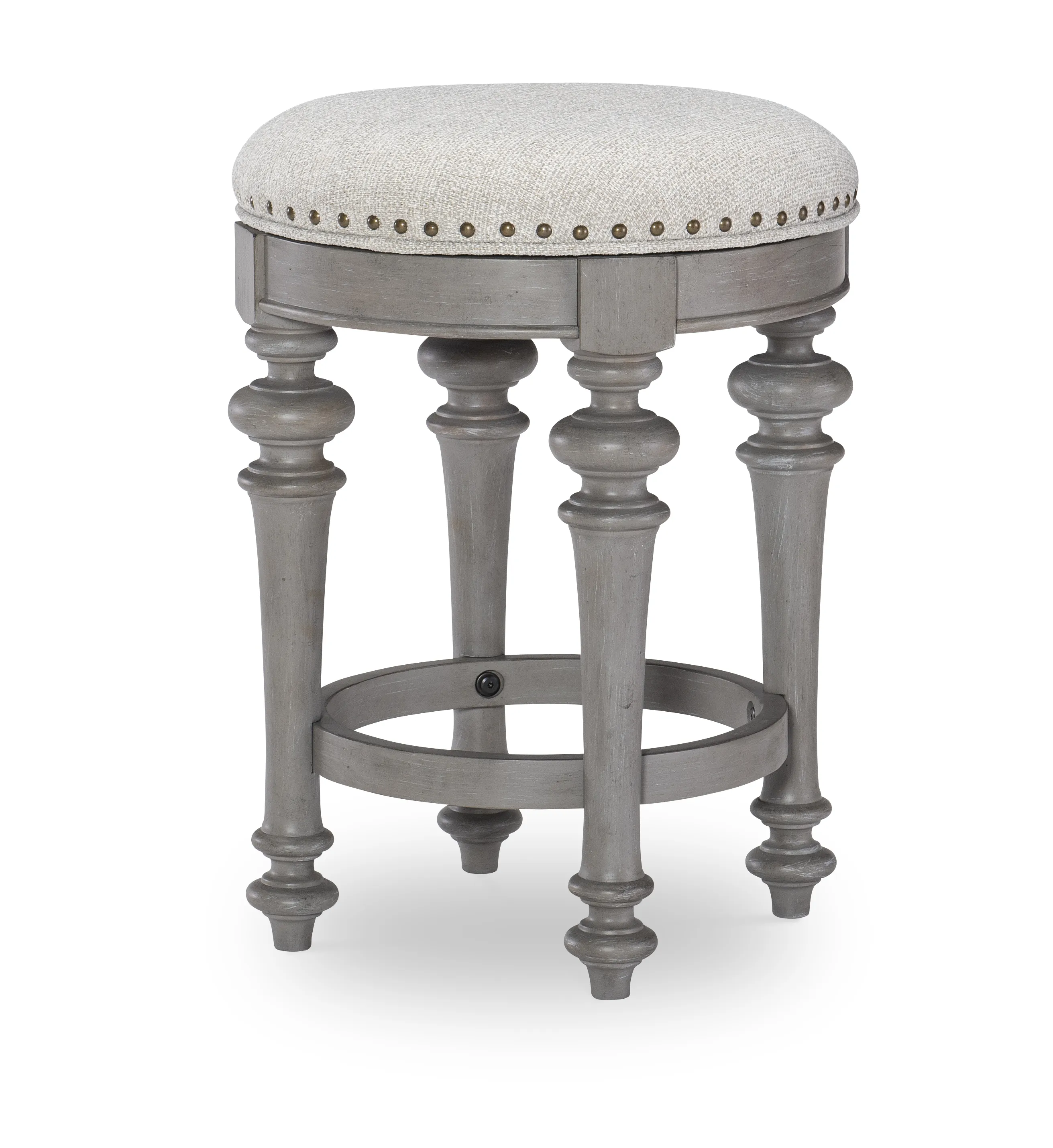 Kingston (Sandalwood Brown + Tweed Gray) Stool