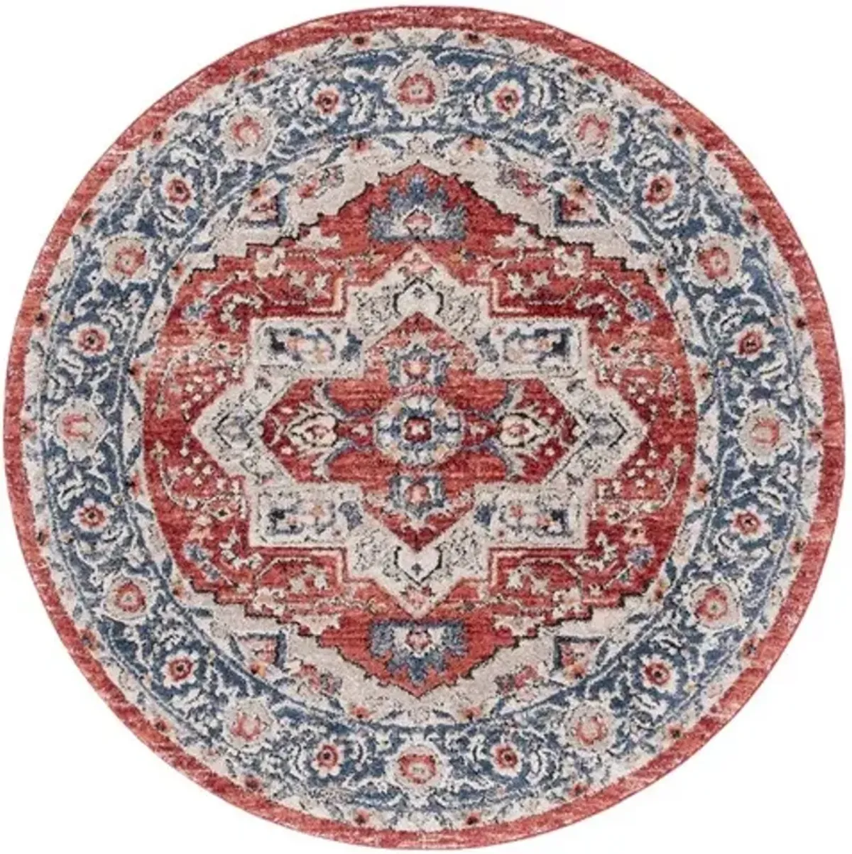 LUNA 105 Multi 6'-7' X 6'-7' Round Round Rug