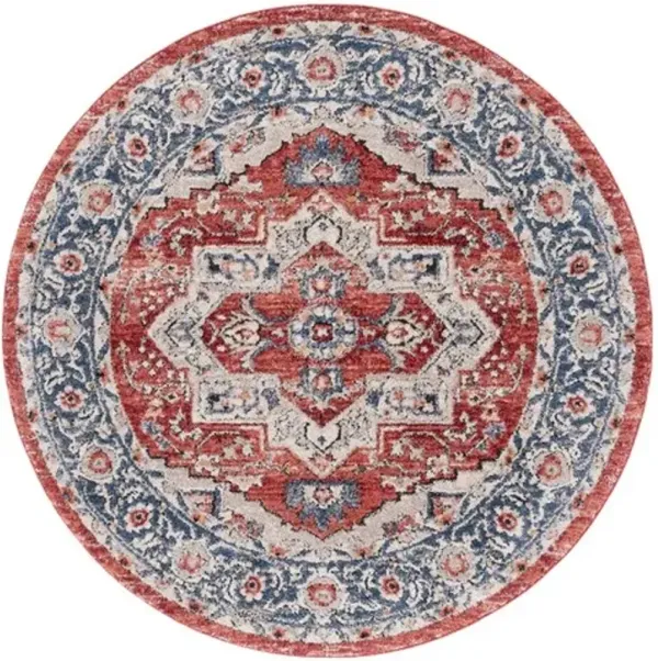 LUNA 105 Multi 6'-7' X 6'-7' Round Round Rug