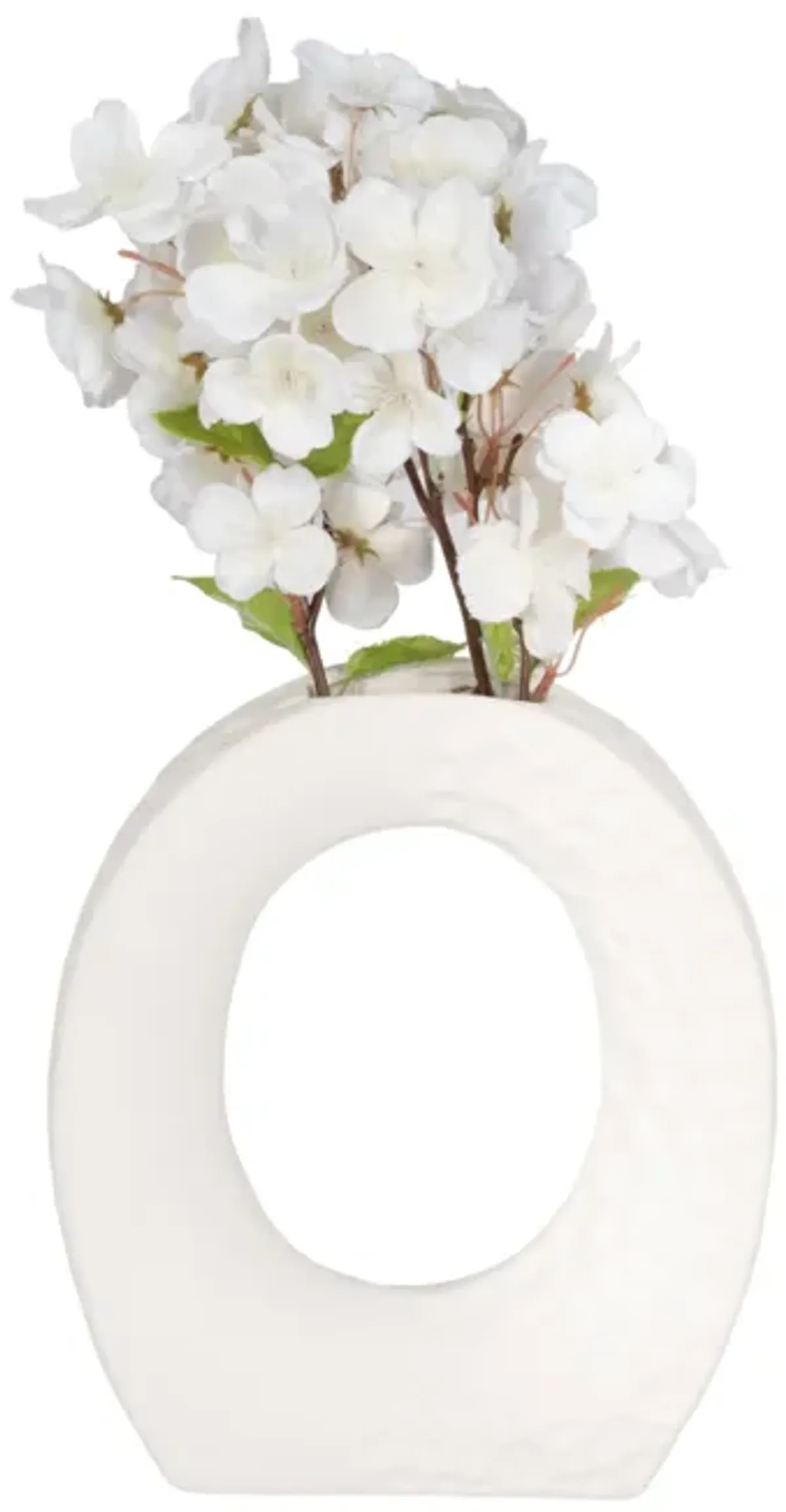 10" Rough Finish Open Cut-out With Vase Opening, W