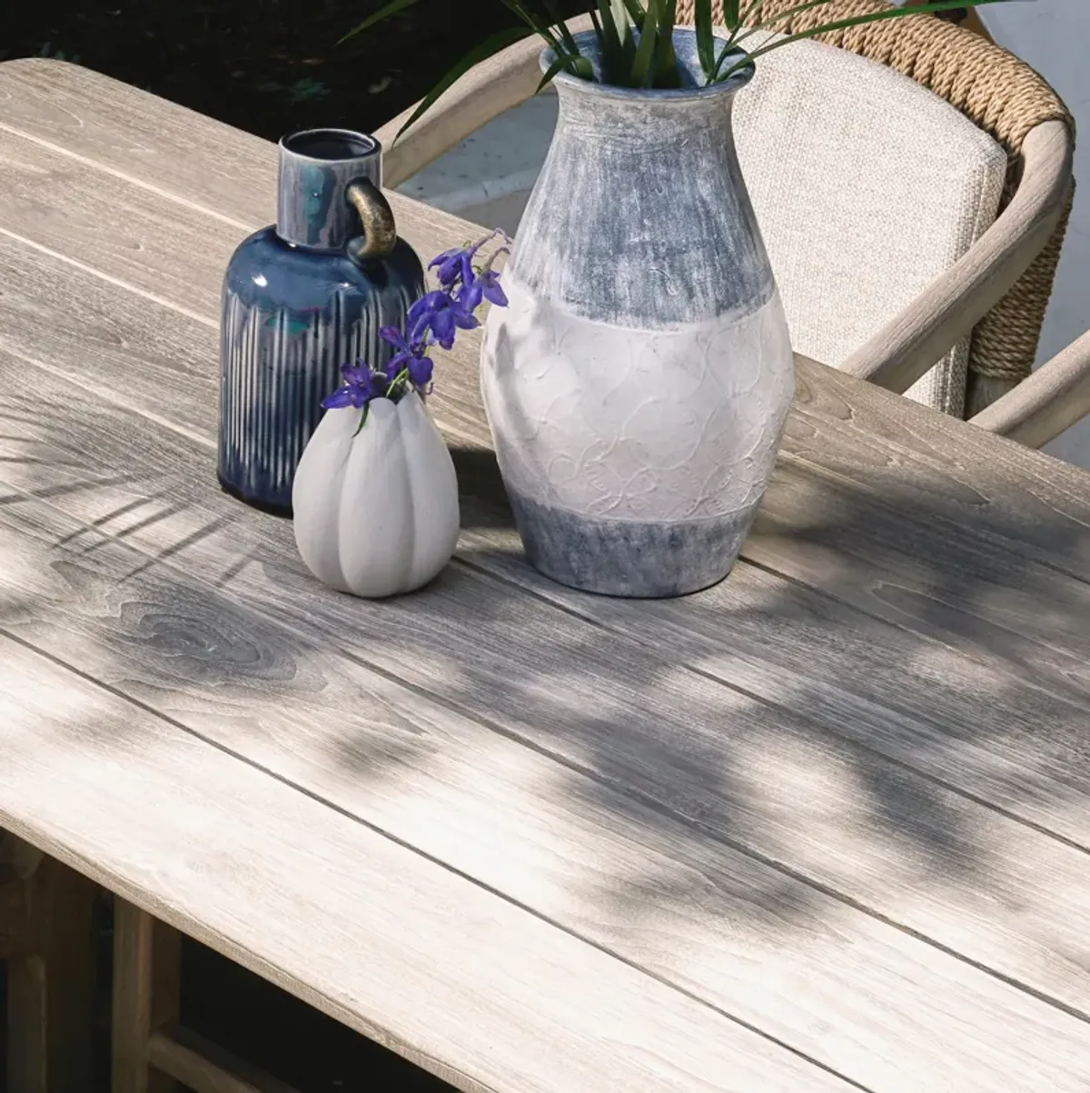 Dawn 67" Outdoor Counter Table Gray 