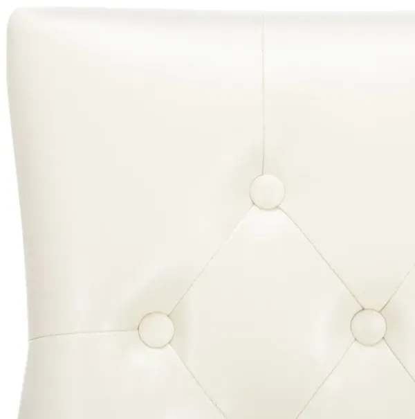 ABBY 19''H TUFTED SIDE CHAIRS (SET OF 2) - SILVER NAIL HEADS