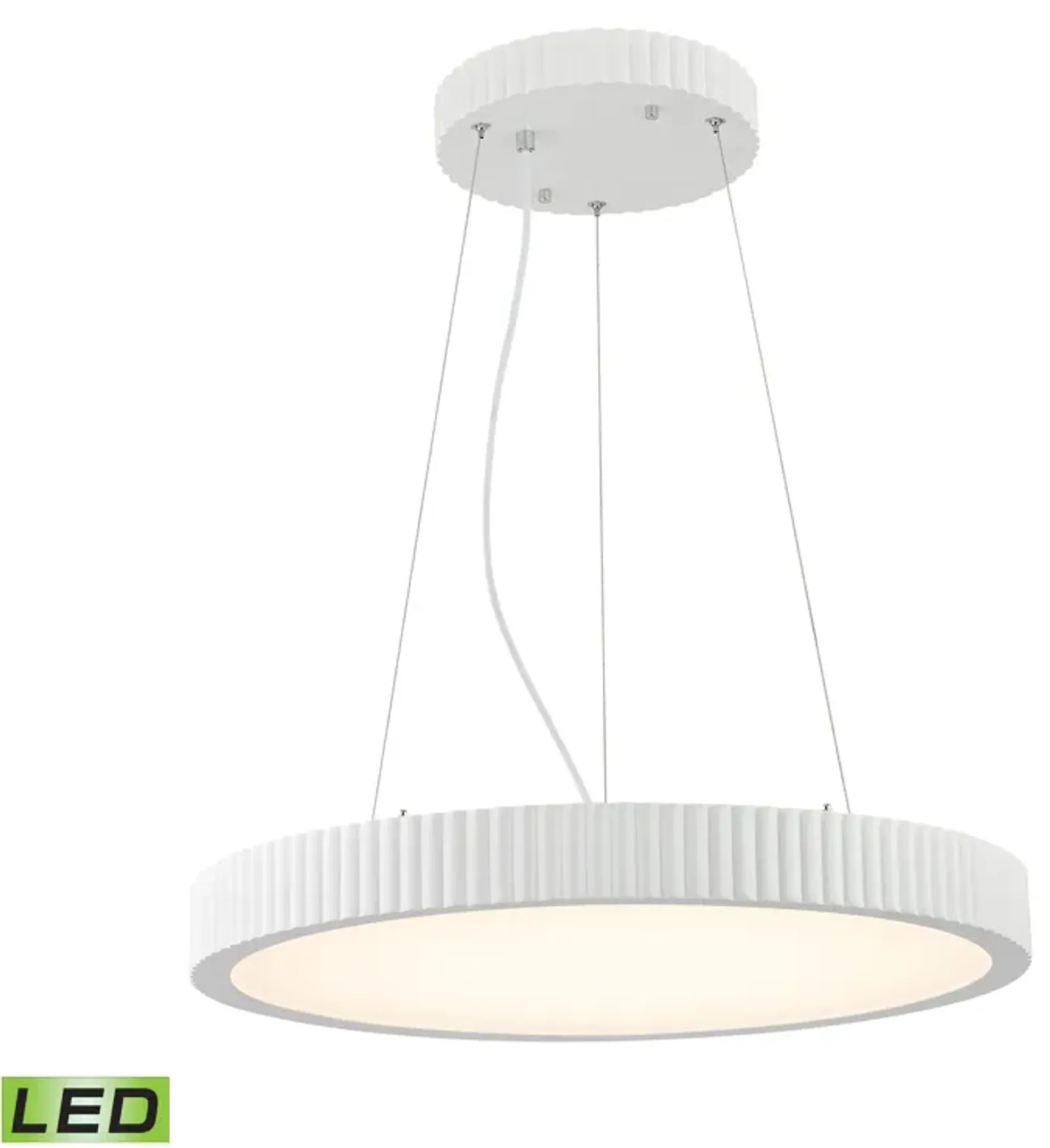 Digby 22" Wide Integrated LED Chandelier - Matte White