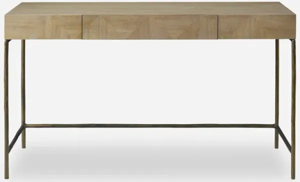 Aristotle Natuiral Wood Modern Desk
