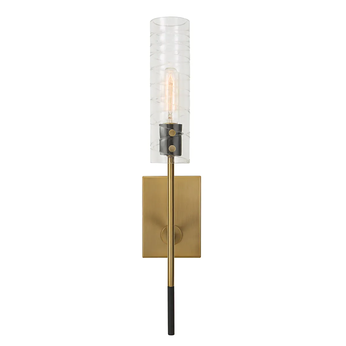 Telesto 1 Light Brass Sconce