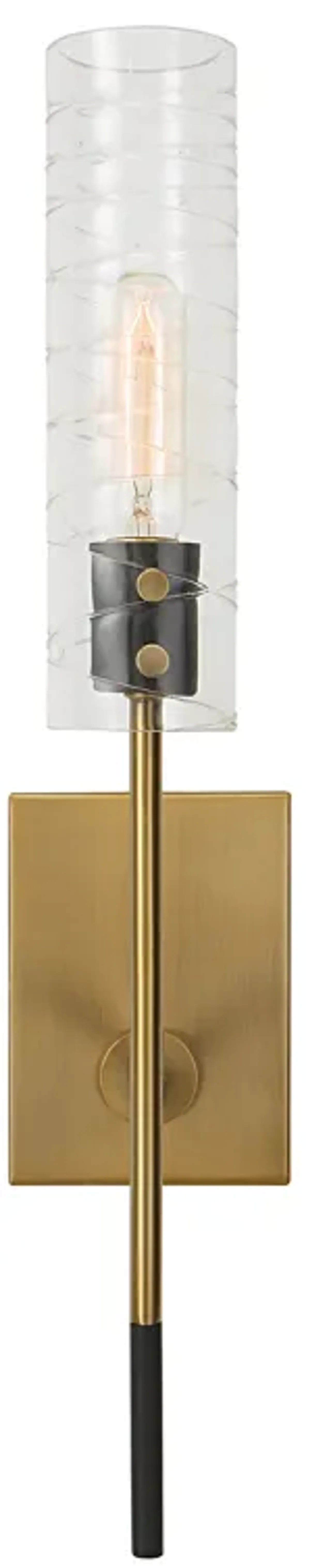 Telesto 1 Light Brass Sconce