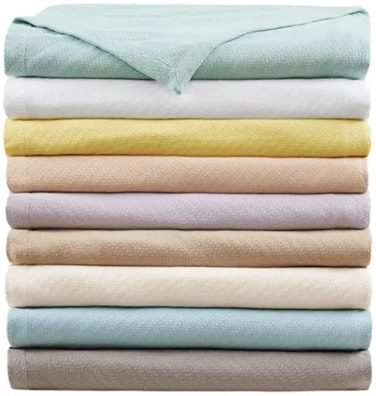 Madison Park Liquid Cotton Blue Blanket