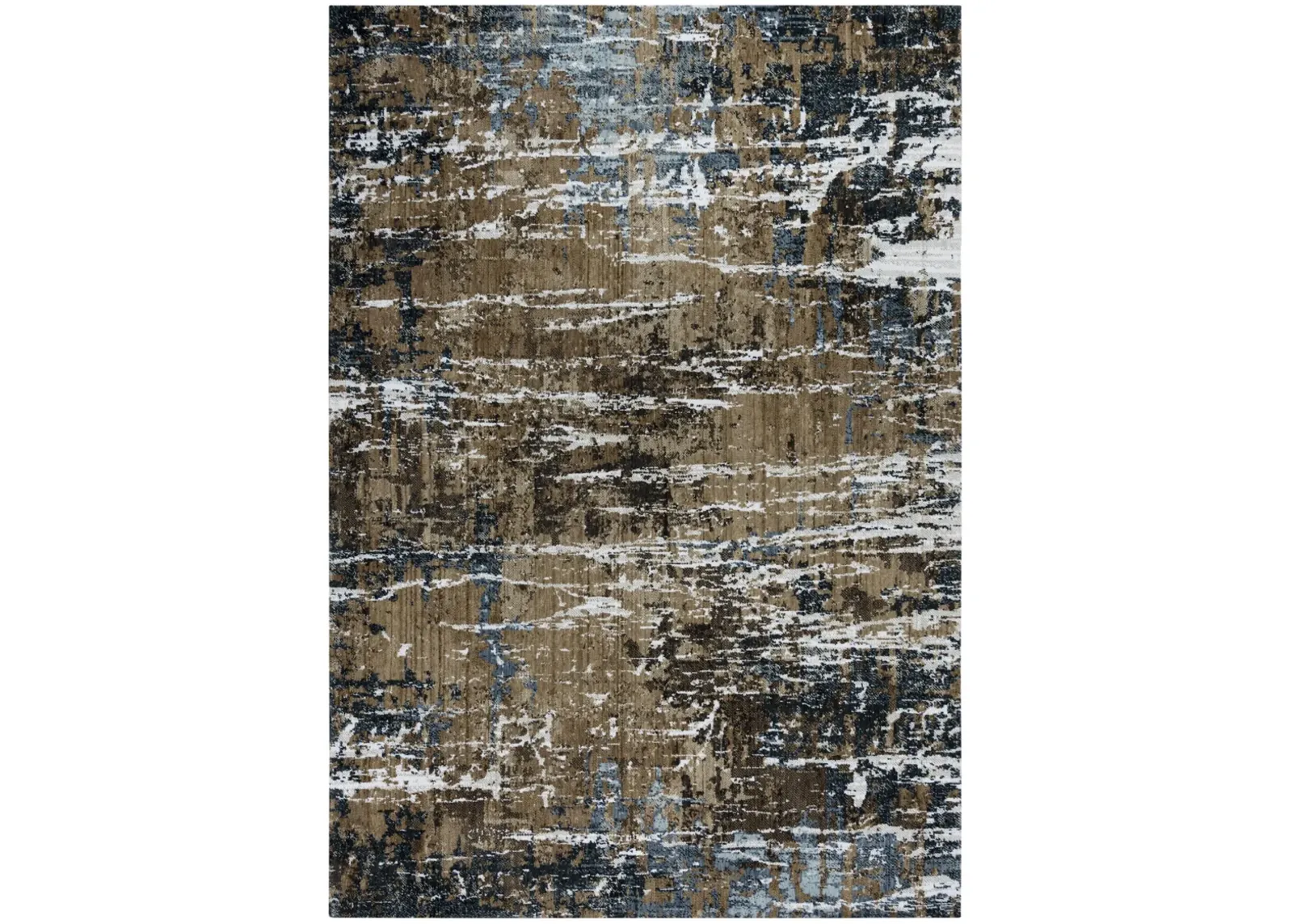 Elite Brown  Recycled Polyester 5'2" x 7'9" Rectangle Rug