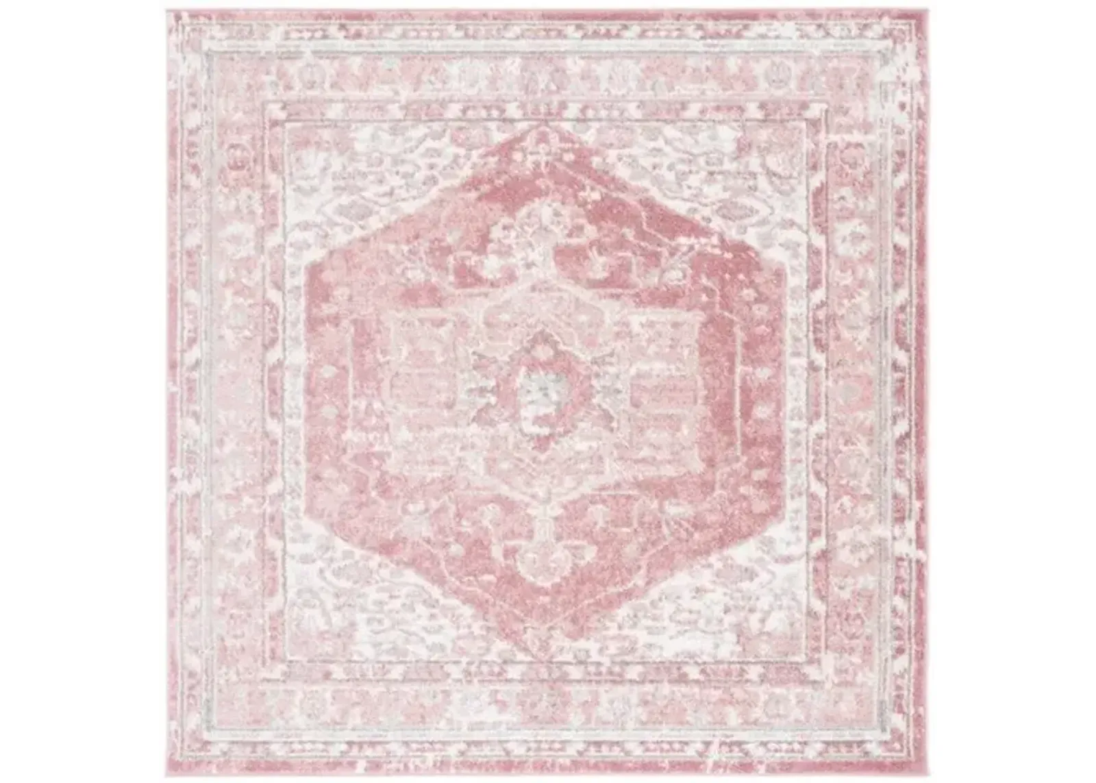 LAYLA 108  Pink 6'-7' X 6'-7' Square Square Rug