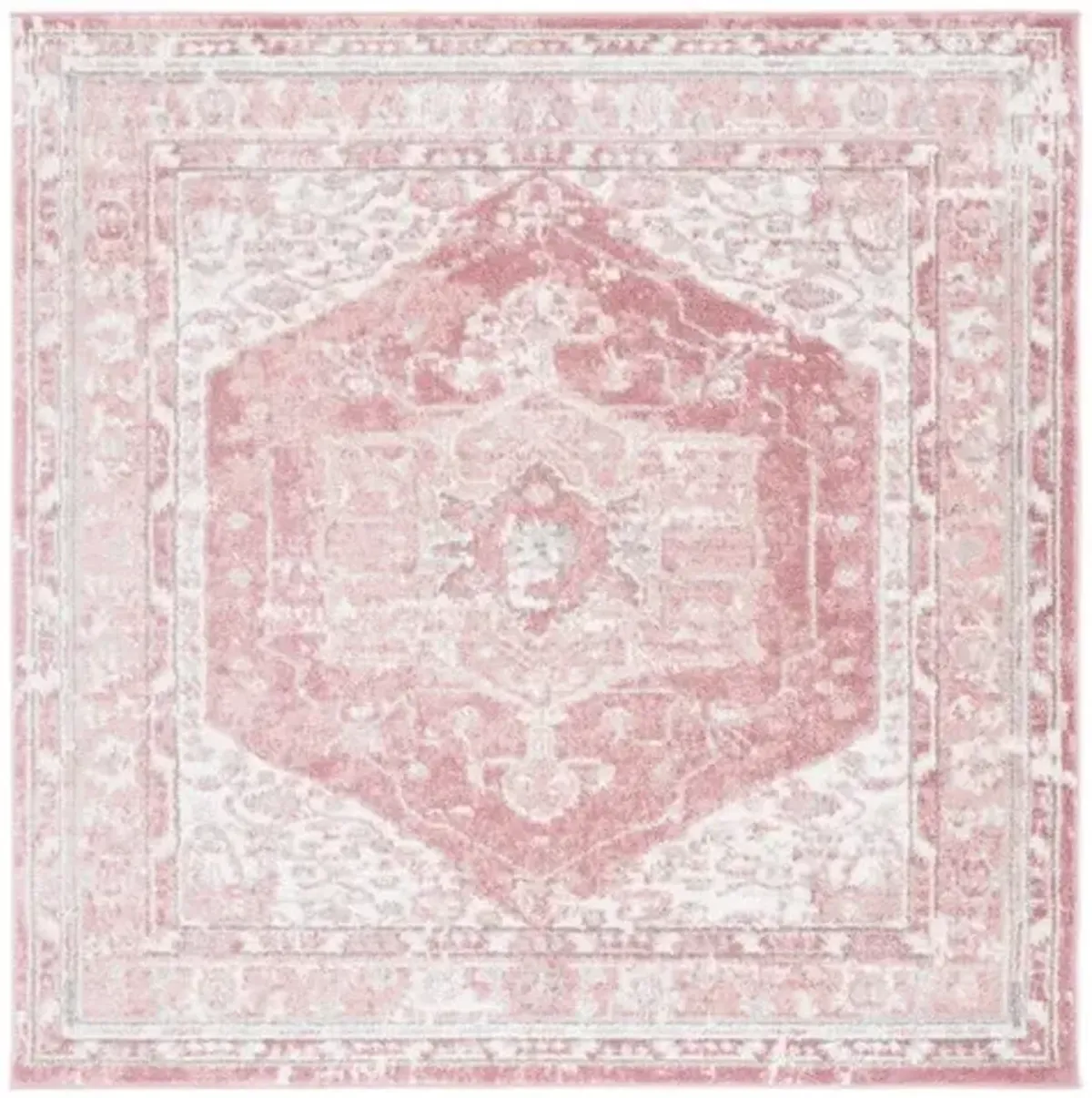 LAYLA 108  Pink 6'-7' X 6'-7' Square Square Rug