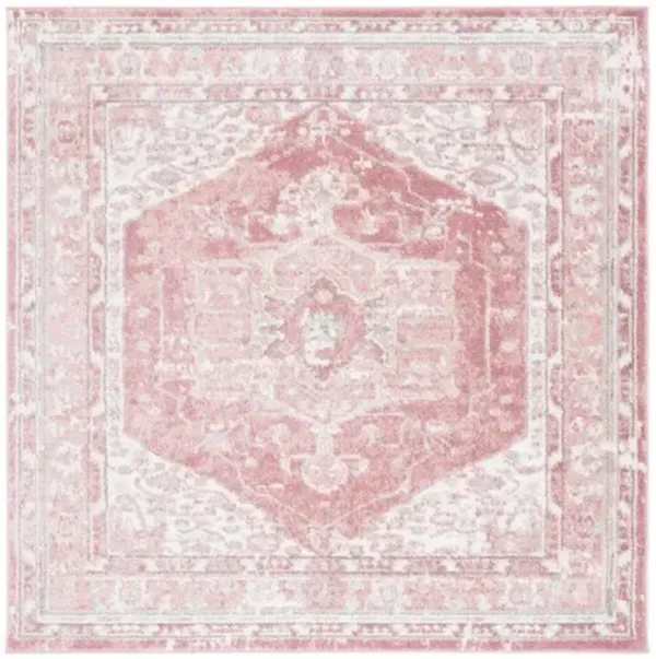 LAYLA 108  Pink 6'-7' X 6'-7' Square Square Rug