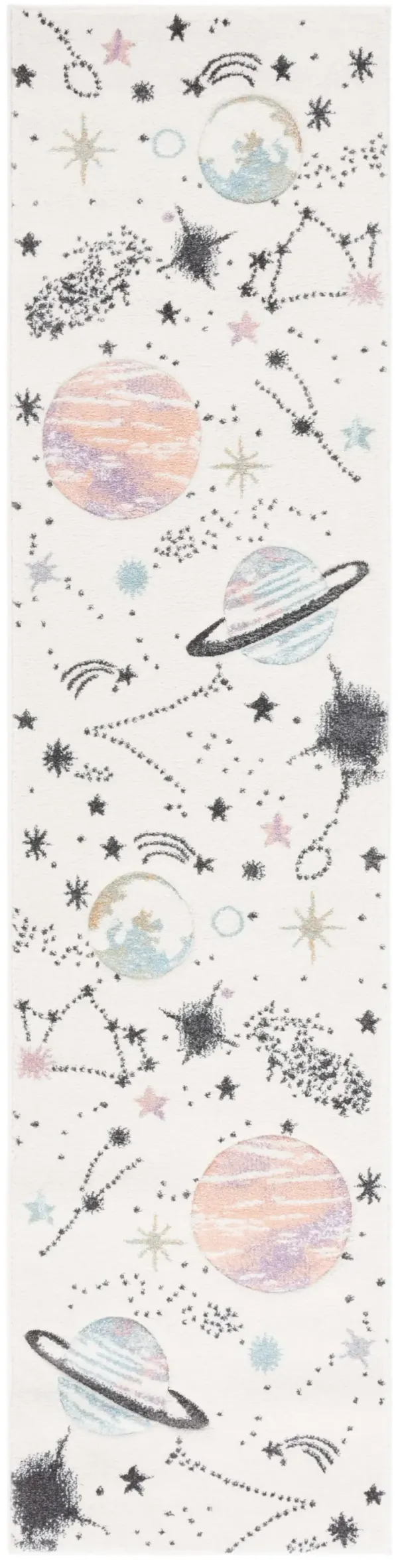 CAROUSEL KIDS 122 IVORY  2' x 8' Runner Rug