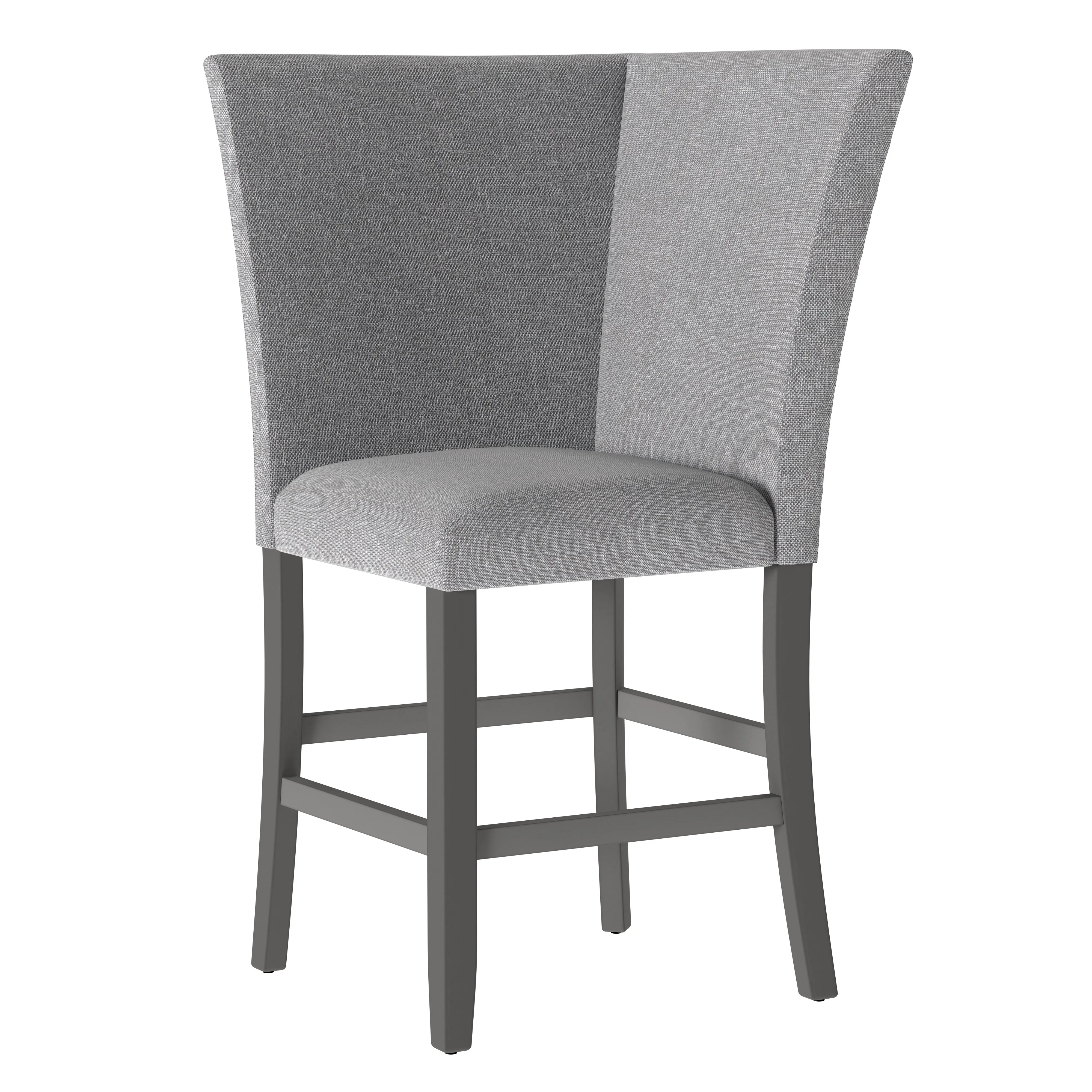 Seneca Upholstered Corner Barstool With Back