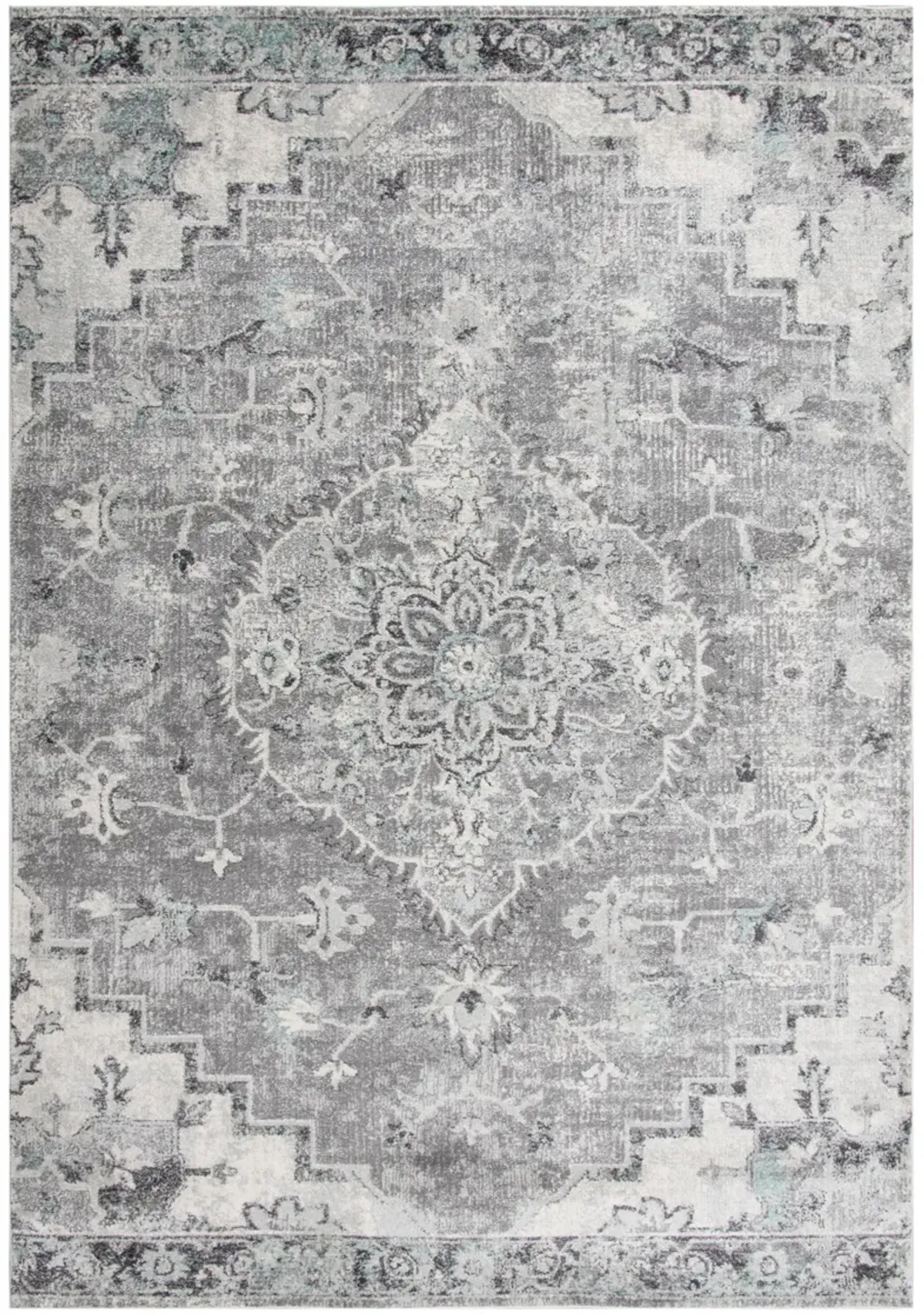 Odyssey M. Gray  Polypropylene 5'2"x7'6" Rectangle Rug