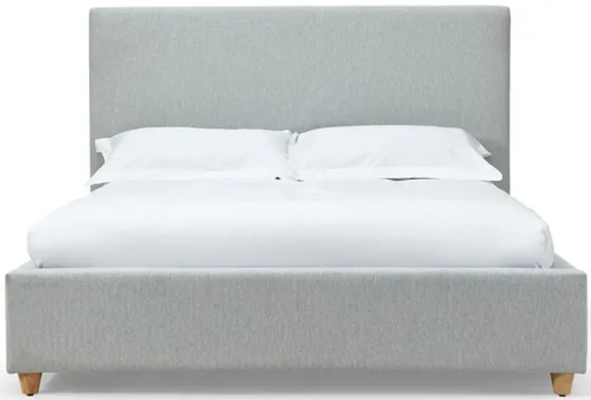 Olivia Upholstered Queen-size Bed in Linen