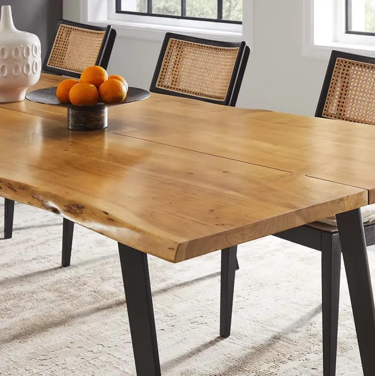 Viggo 96" Live Edge Acacia Wood Acacia Wood Dining Table