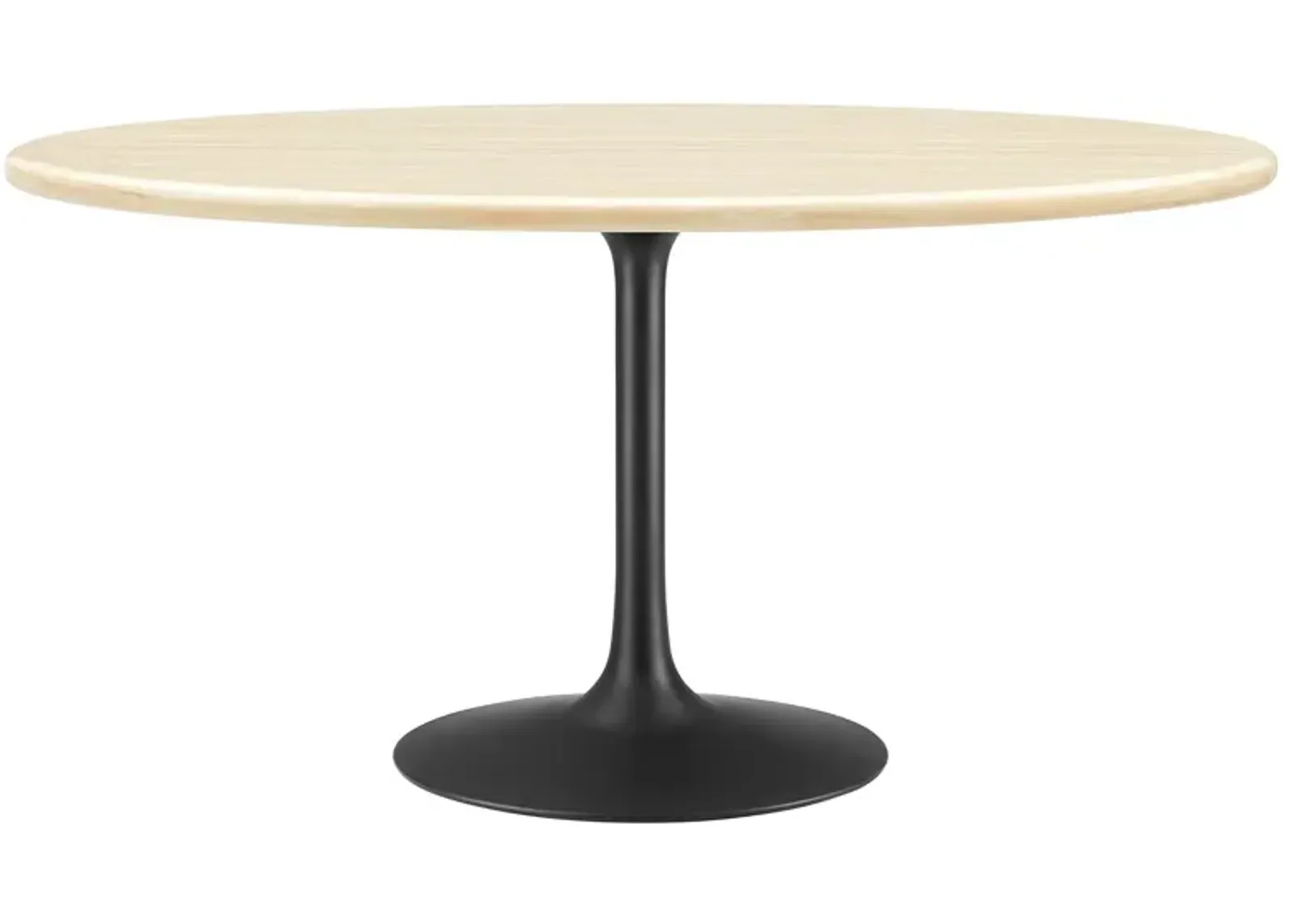 Lippa 60" Oval Artificial Travertine  Dining Table