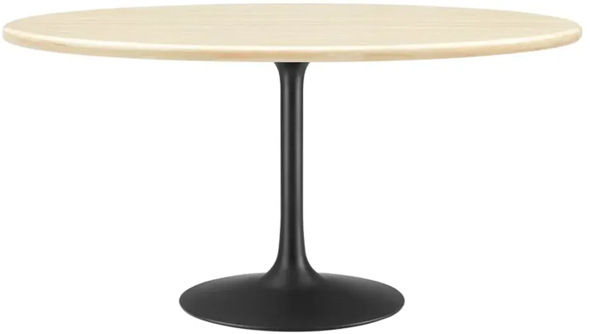 Lippa 60" Oval Artificial Travertine  Dining Table