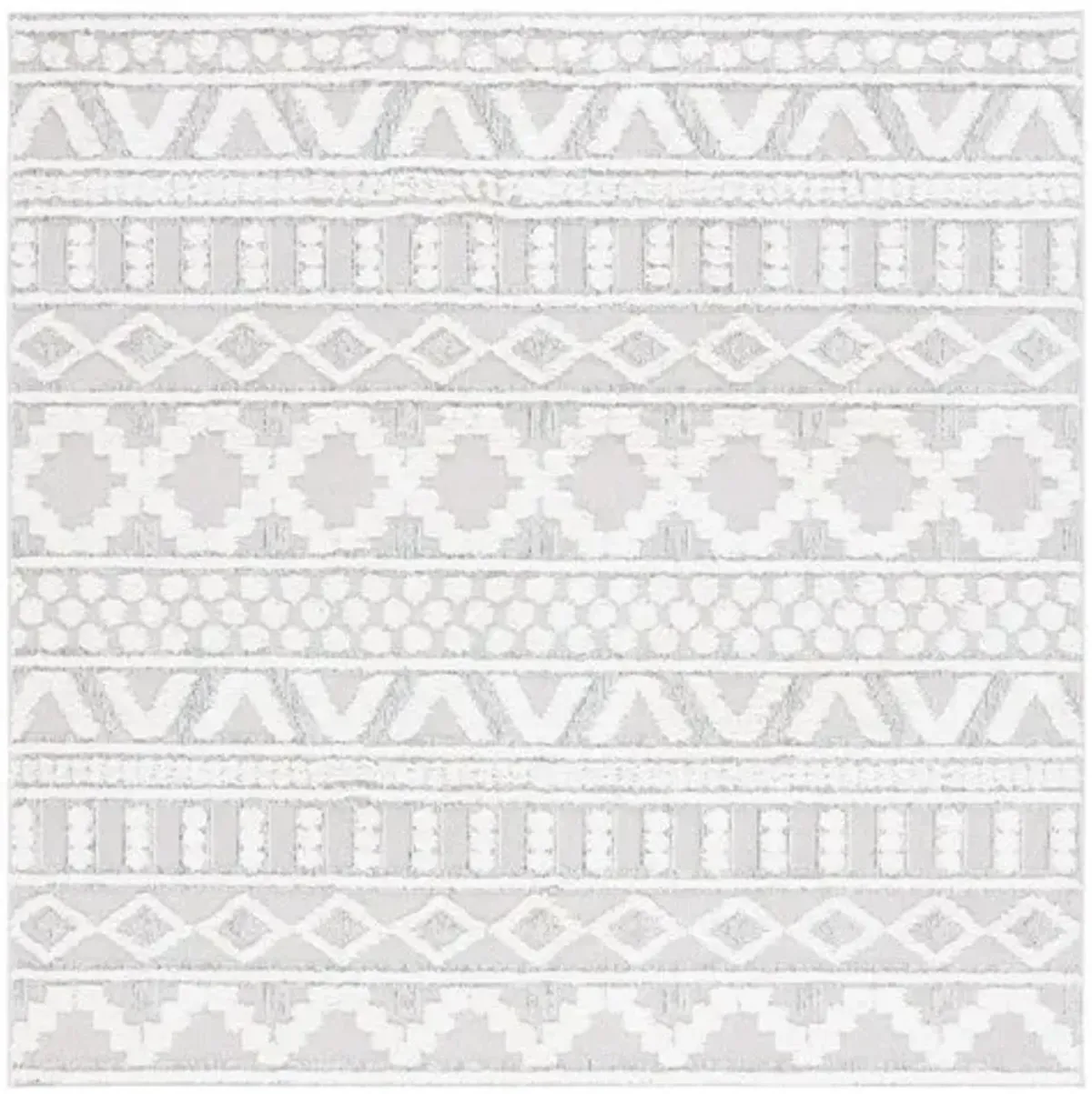 TRENDS 124 Grey  6'-7' X 6'-7' Square Square Rug