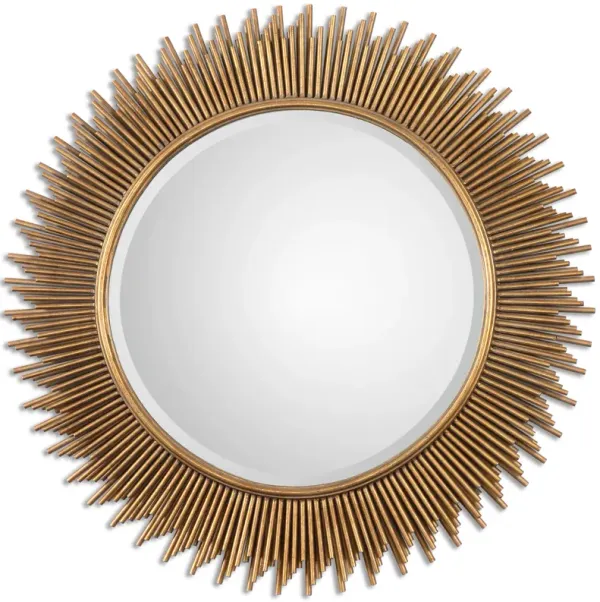 Marlo Round Gold Mirror