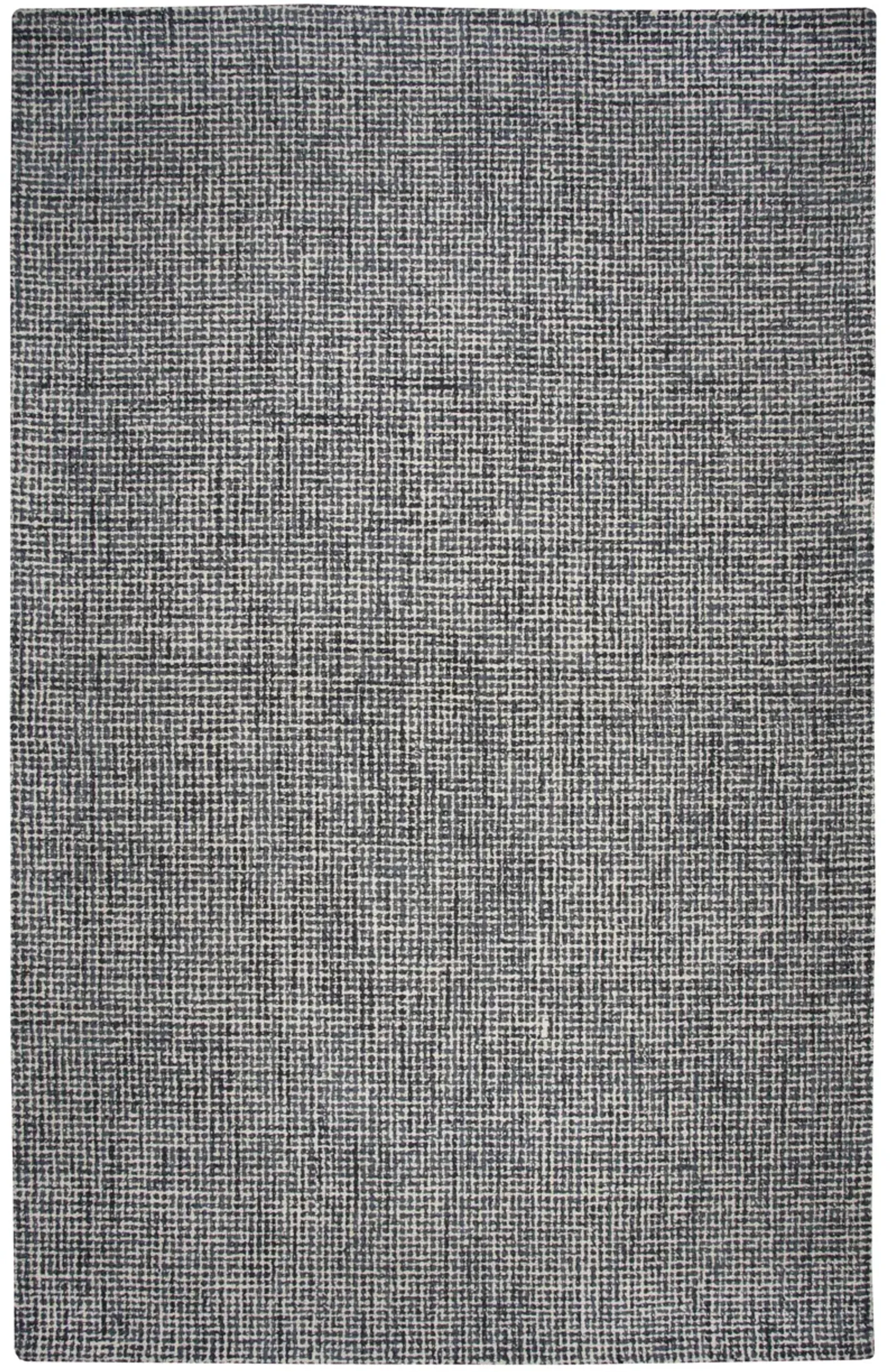 Brindleton Black/Ivory Tweed Wool 5' x 8' Rectangle Rug