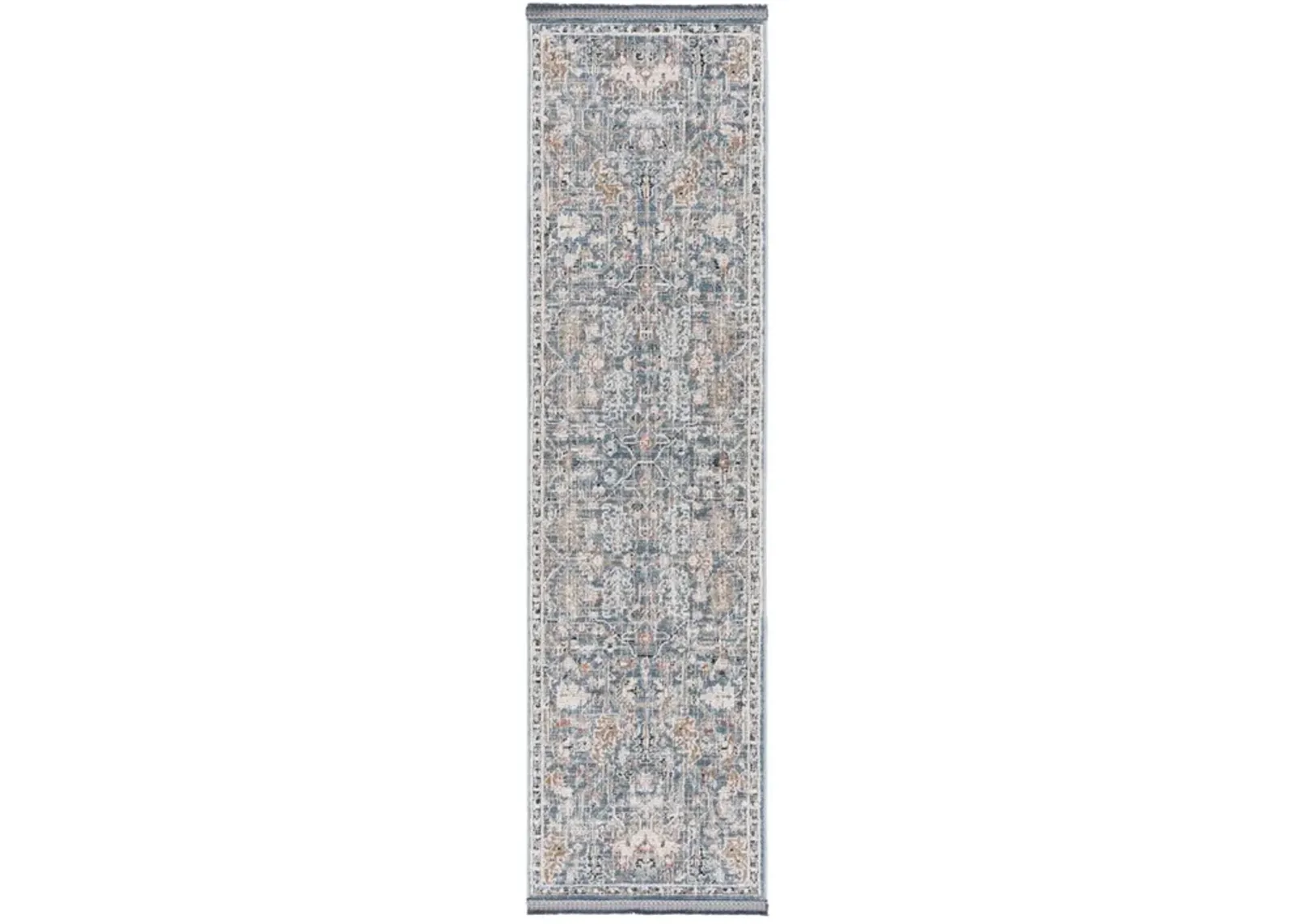 VIVALDI 568 Blue  2'-2' X 8' Runner Rug