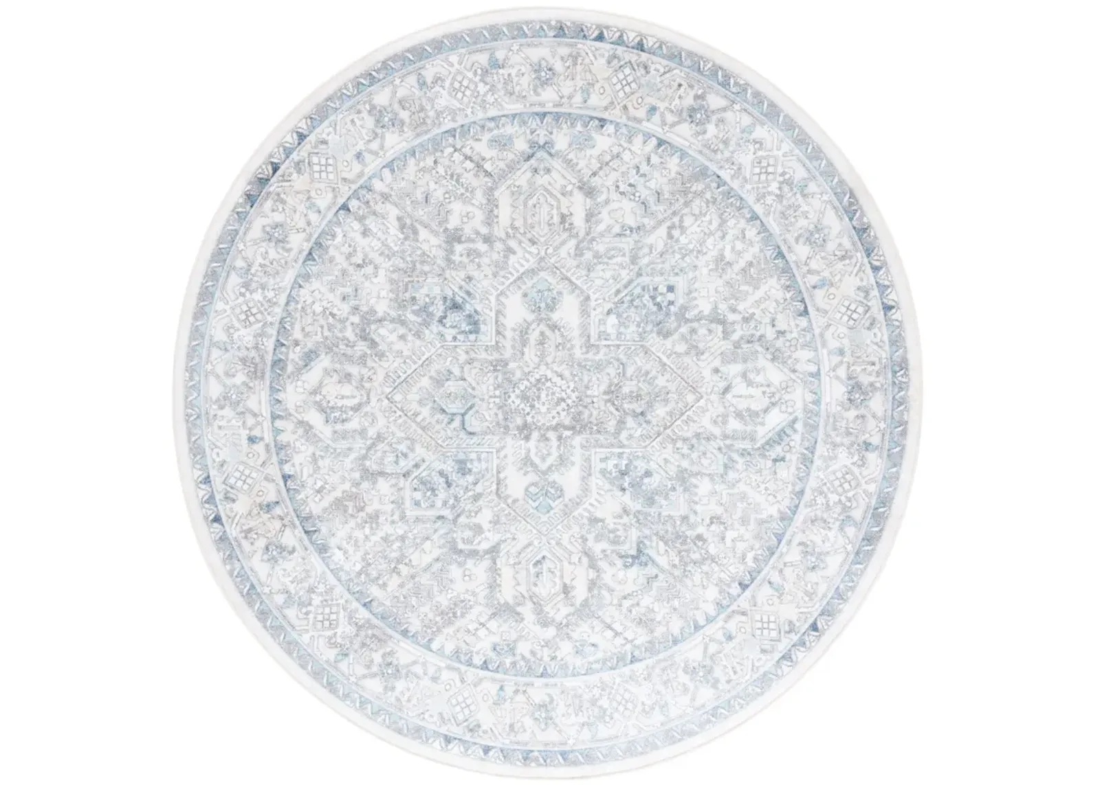 ORLANDO 770 IVORY  6'-7' x 6'-7' Round Round Rug