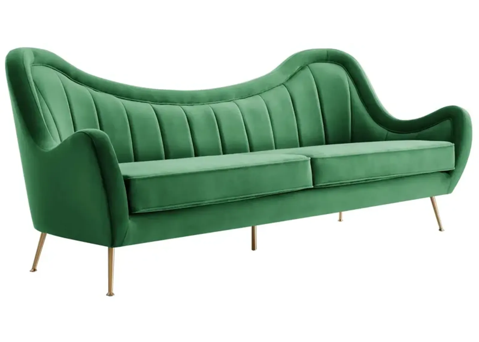 Cheshire Channel Tufted Performance Velvet Sofa