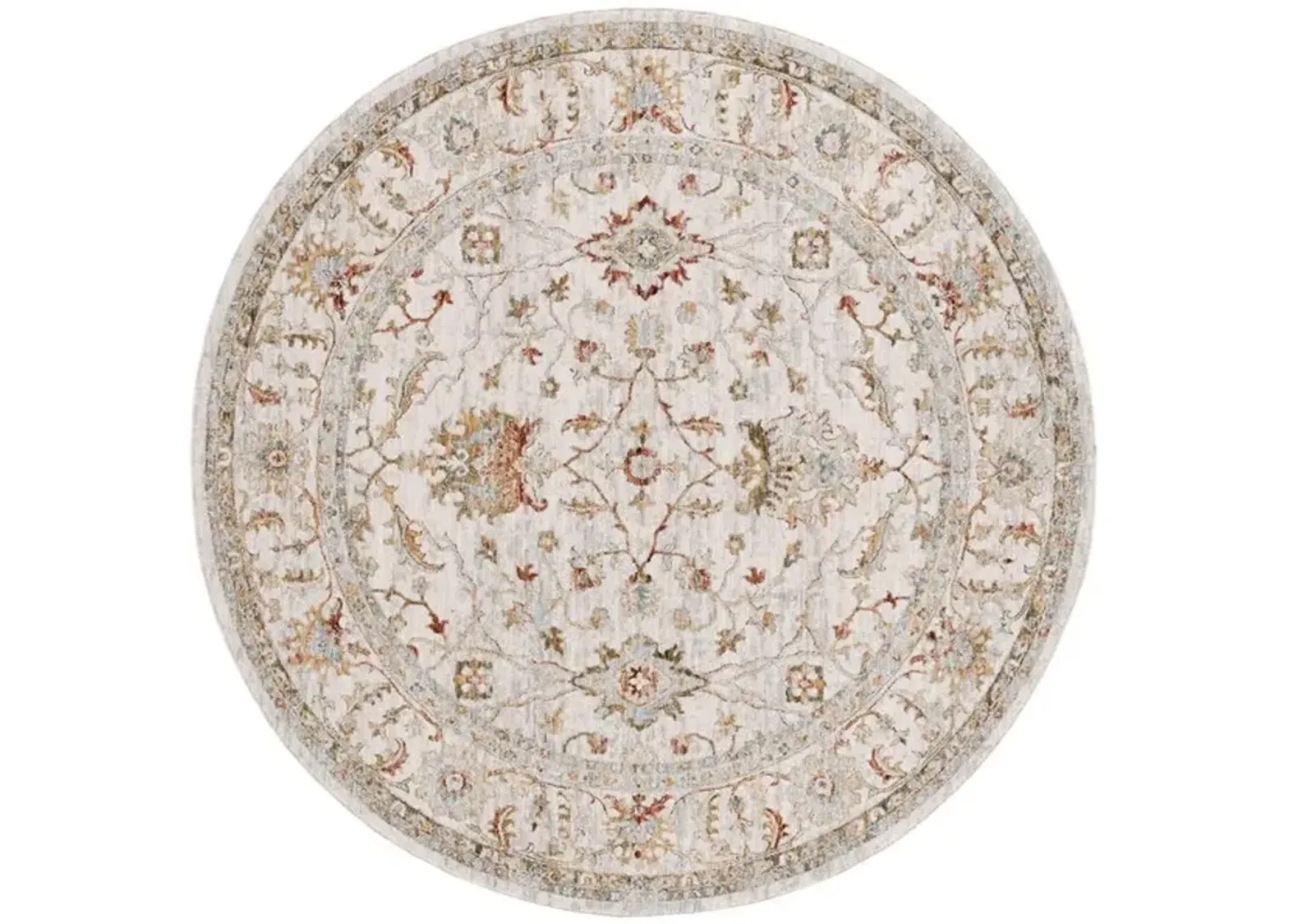 HAMILTON 114 Red 6'-7' X 6'-7' Round Round Rug