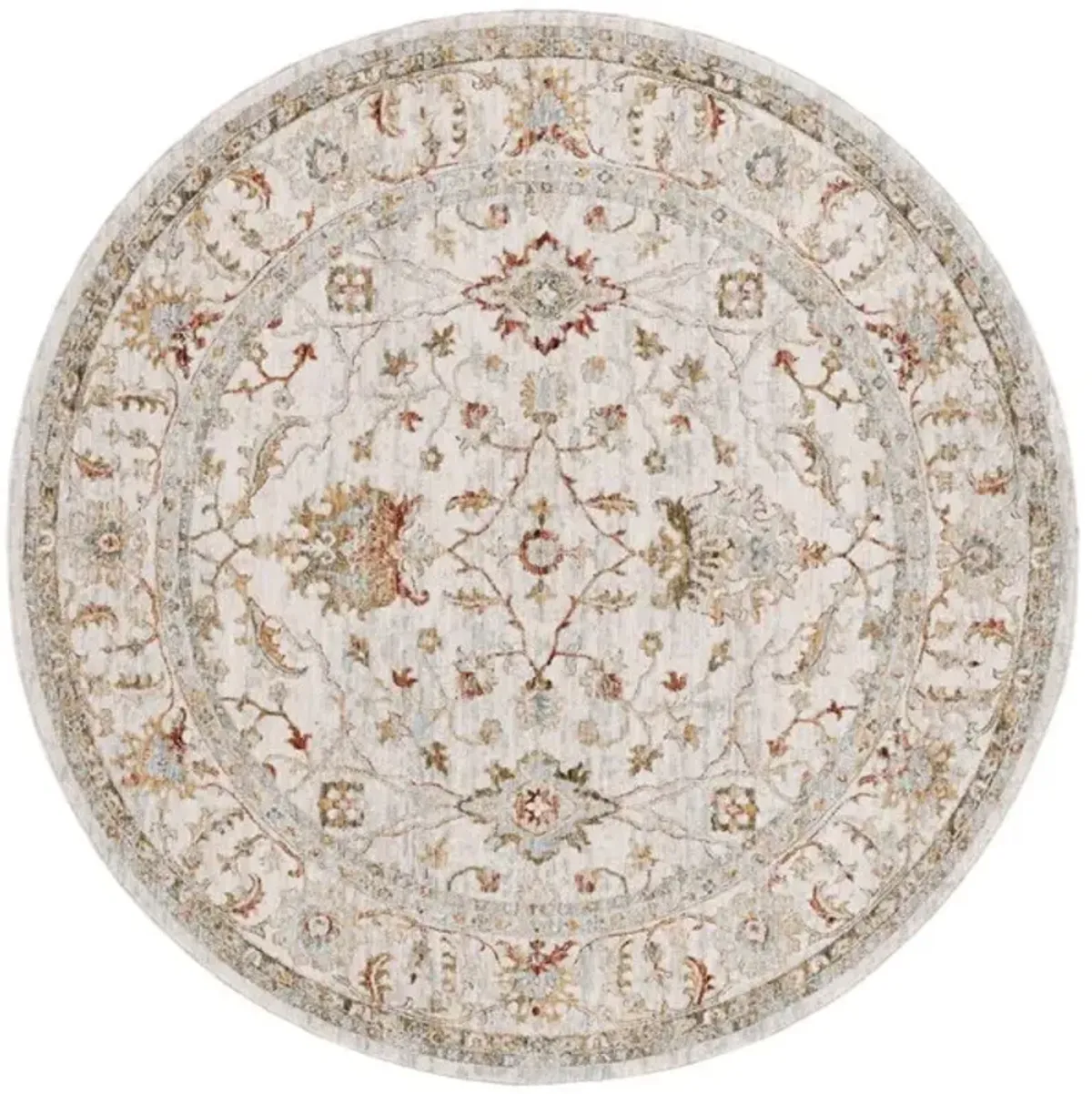 HAMILTON 114 Red 6'-7' X 6'-7' Round Round Rug